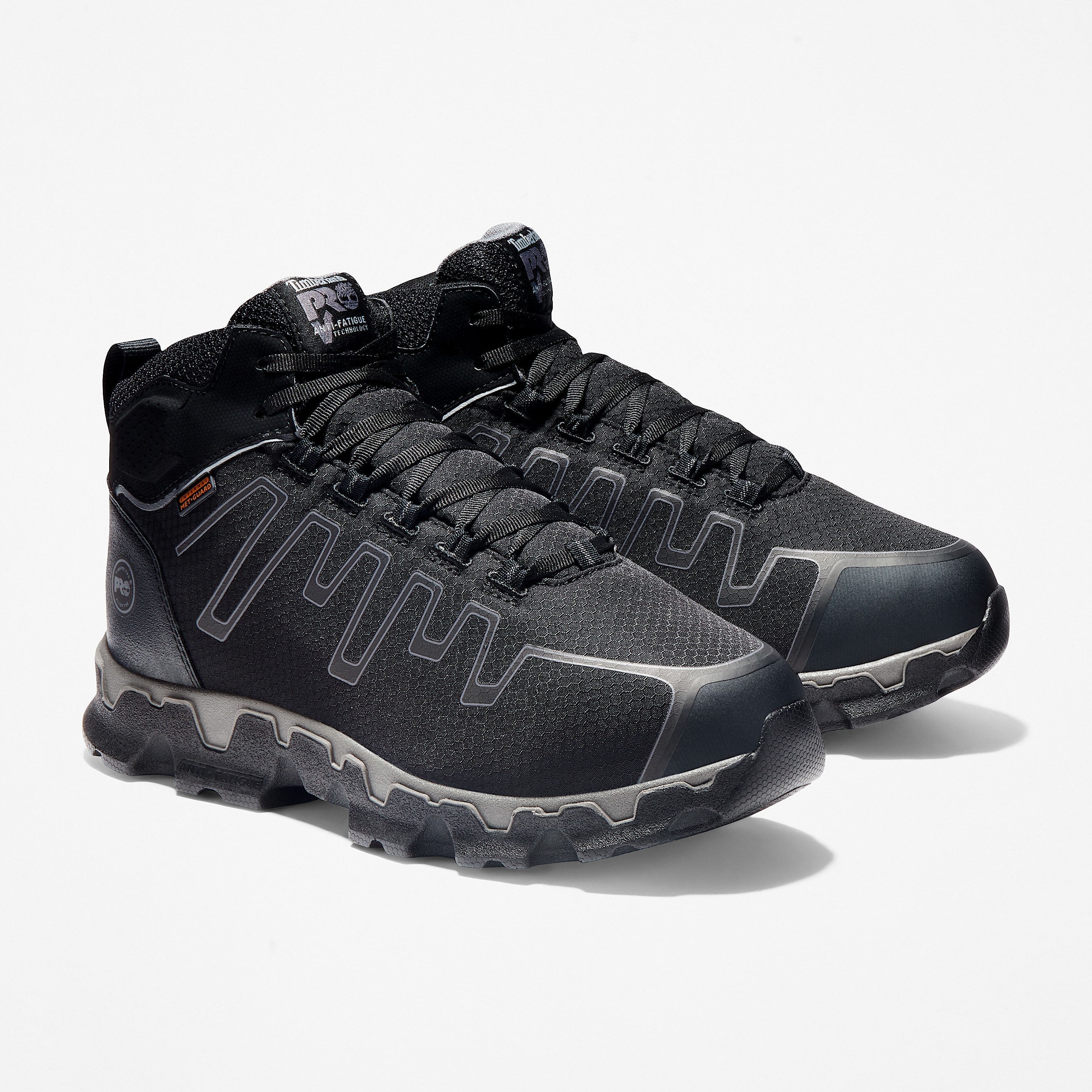 Botas de trabajo Powertrain Sport Met Guard AlloyToe para hombre TBL NegroGris ALT4