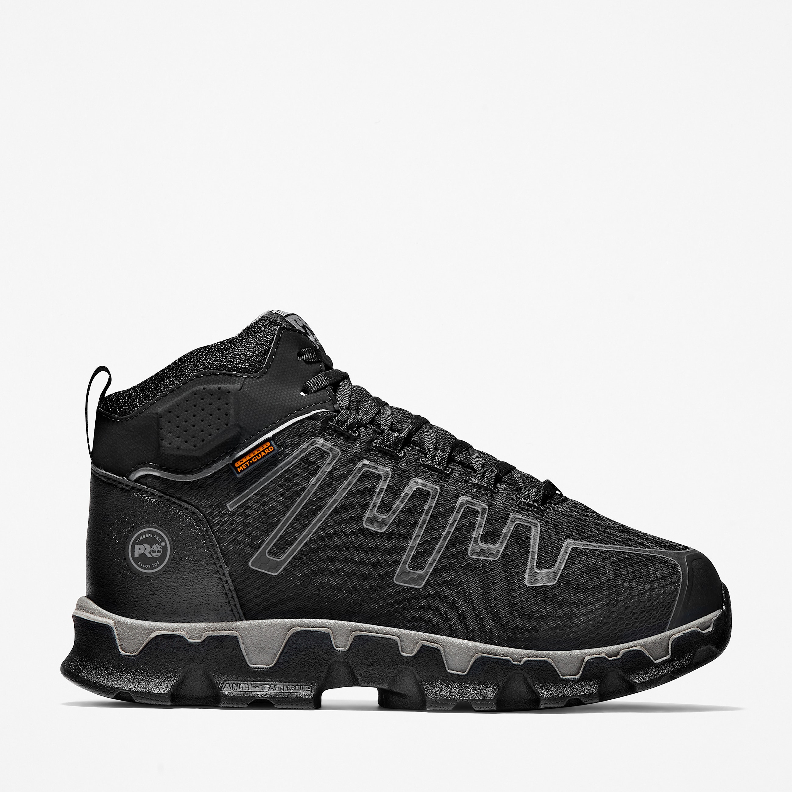 Botas de trabajo Powertrain Sport Met Guard AlloyToe para hombre TBL NegroGris HERO