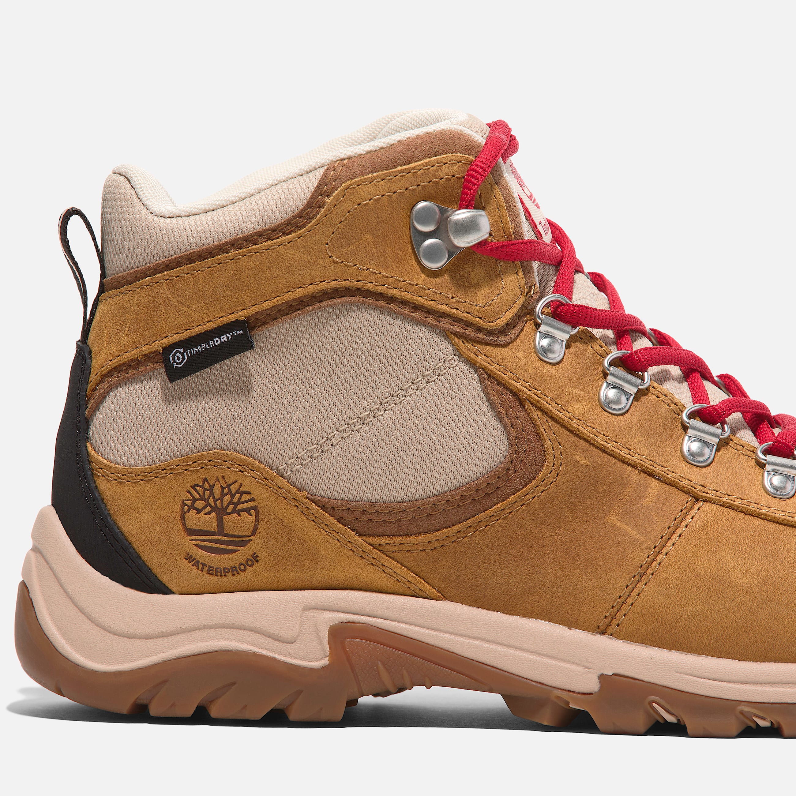 Womens Mt Maddsen Mid LaceUp Waterproof Hiking Boot TBL Wheat FullGrain ALT7