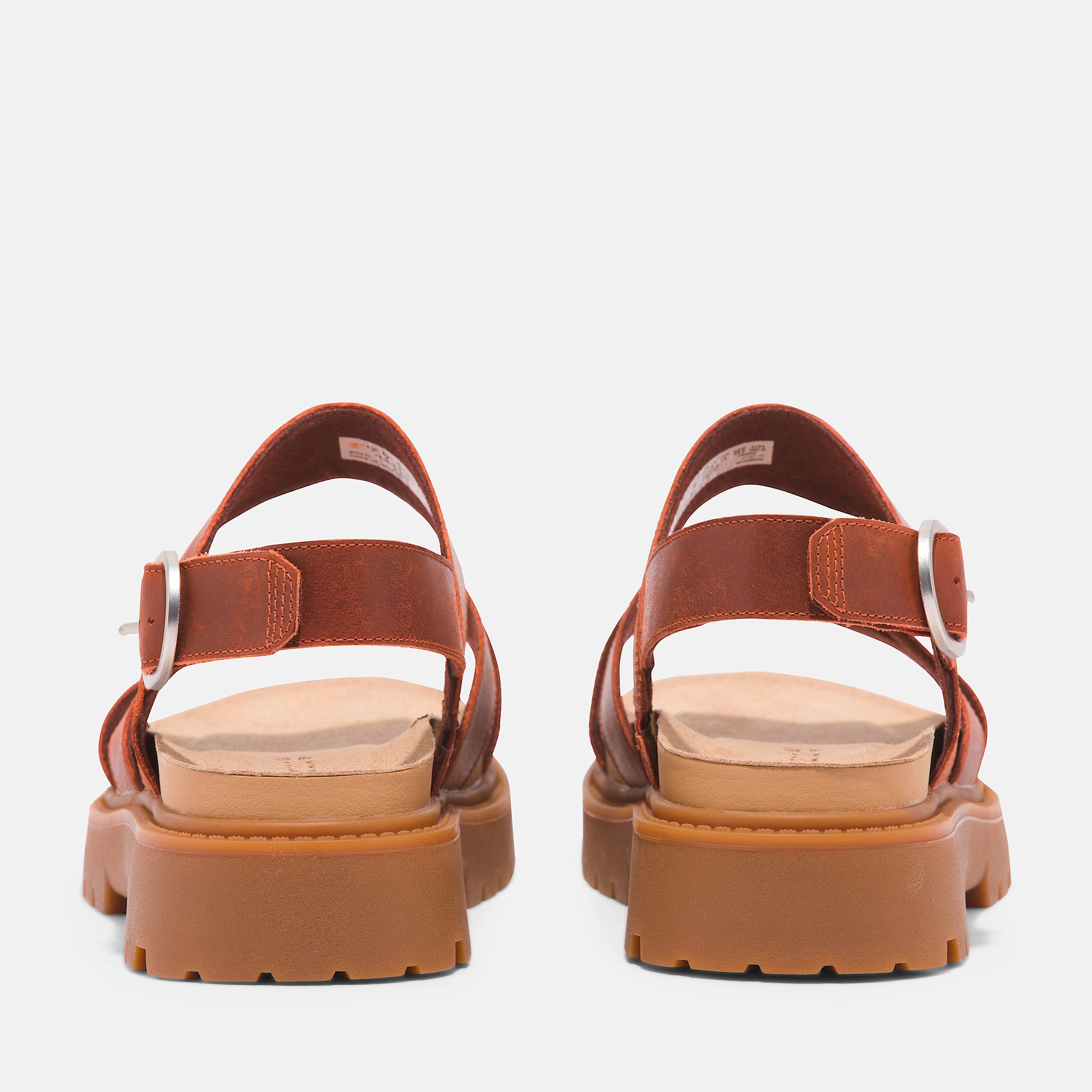 Sandale Clairemont Way  lanires croises TBL Cuir pleine fleur rouge ALT5