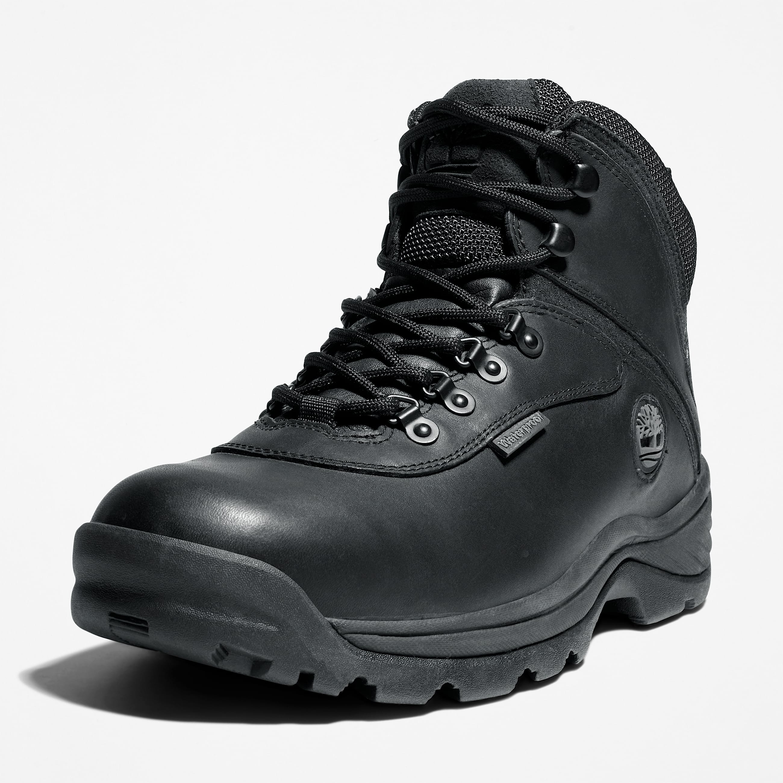 Mens White Ledge Mid Waterproof Hiking Boot TBL Black ALT8