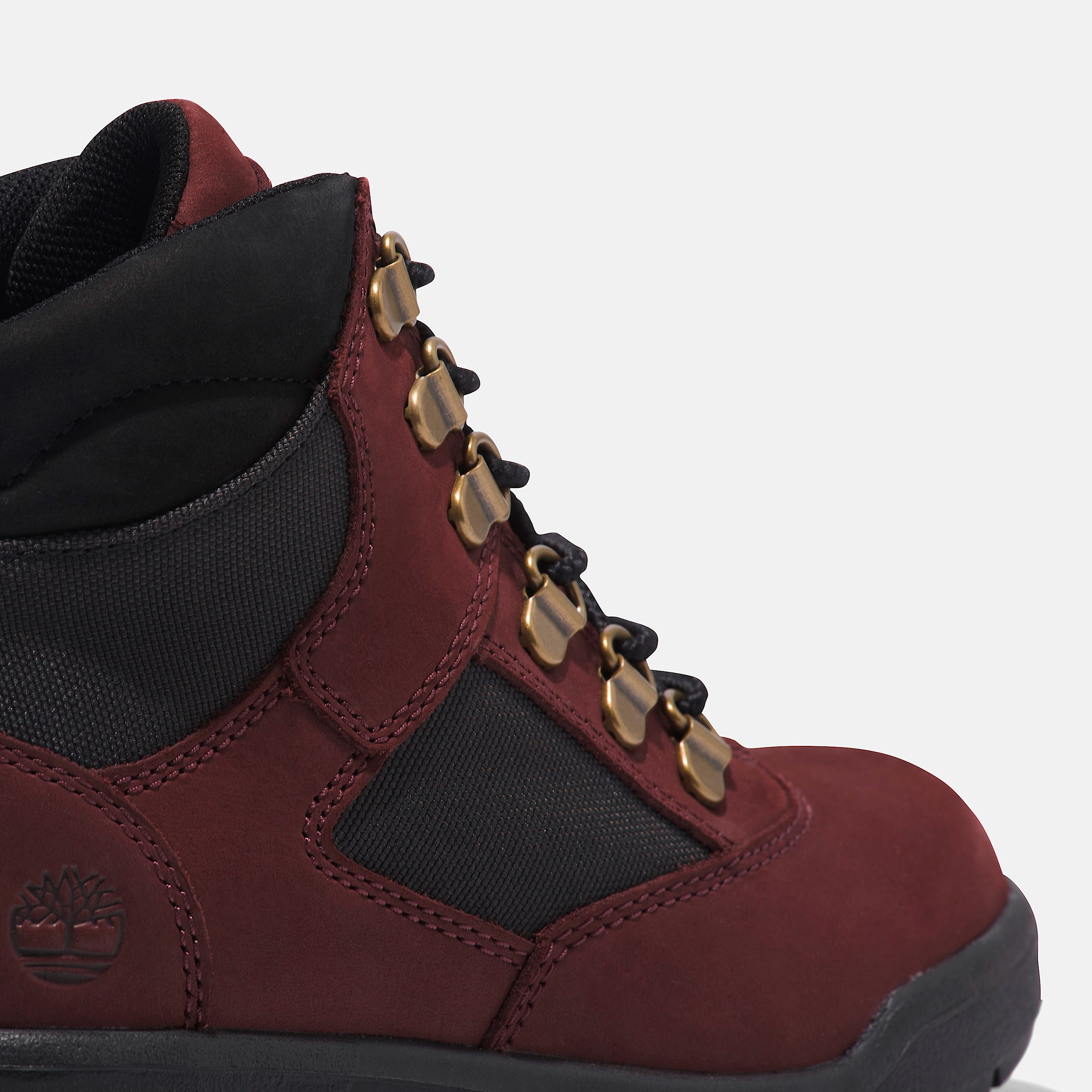 Junior 6Inch Field Boot TBL Burgundy Nubuck ALT7
