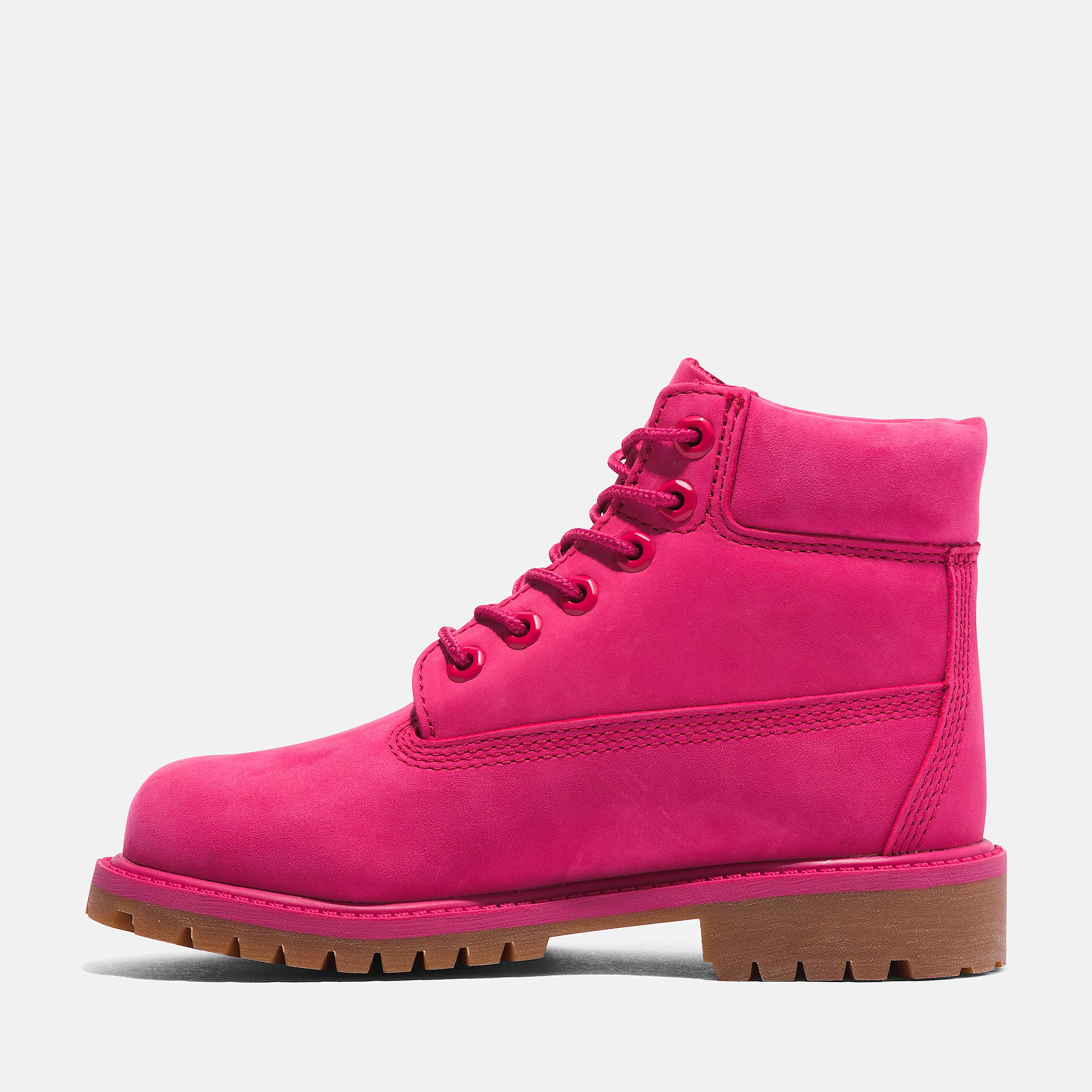 Junior Timberland 50th Edition Premium 6Inch Waterproof Boot TBL Dark Pink Nubuck ALT6