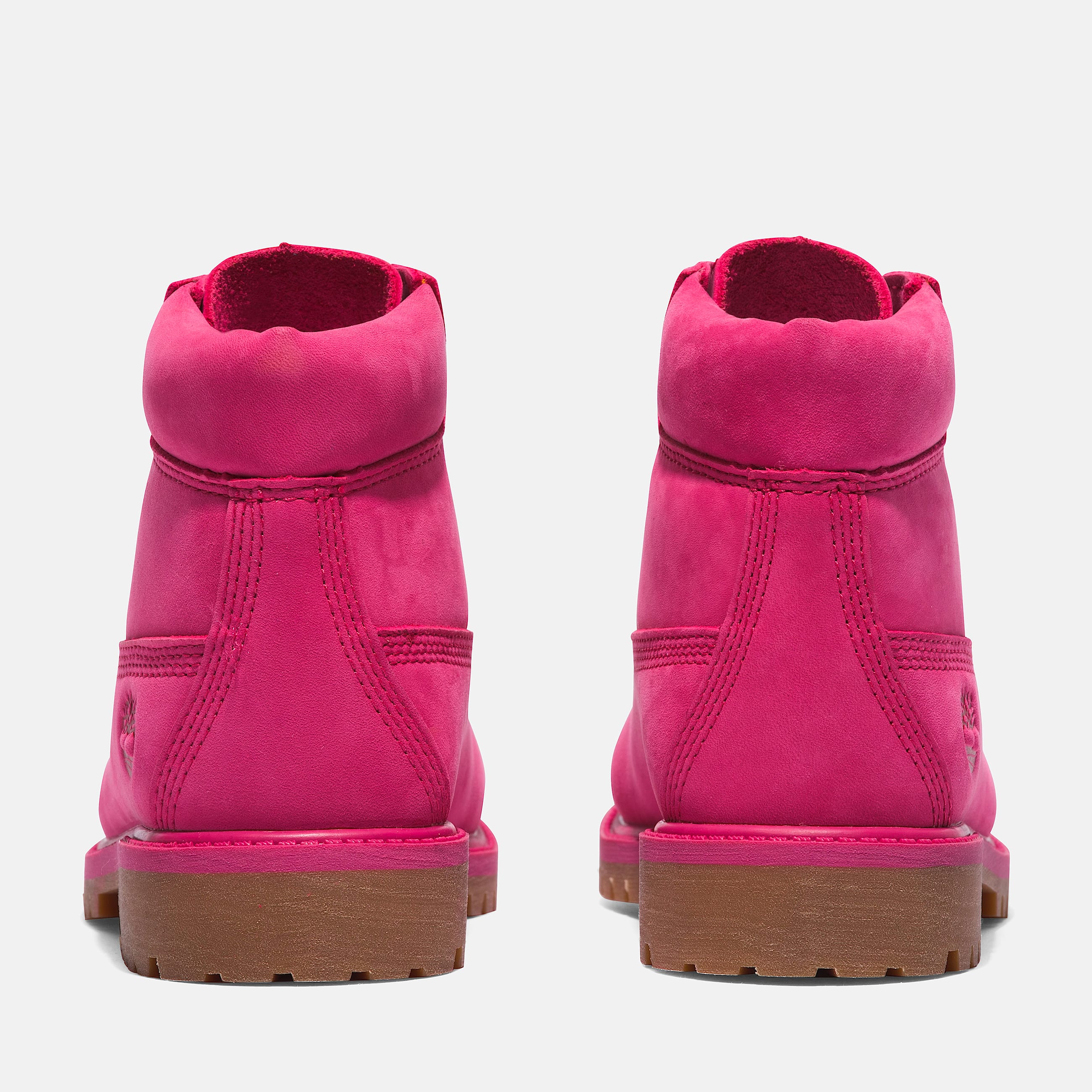 Junior Timberland 50th Edition Premium 6Inch Waterproof Boot TBL Dark Pink Nubuck ALT5