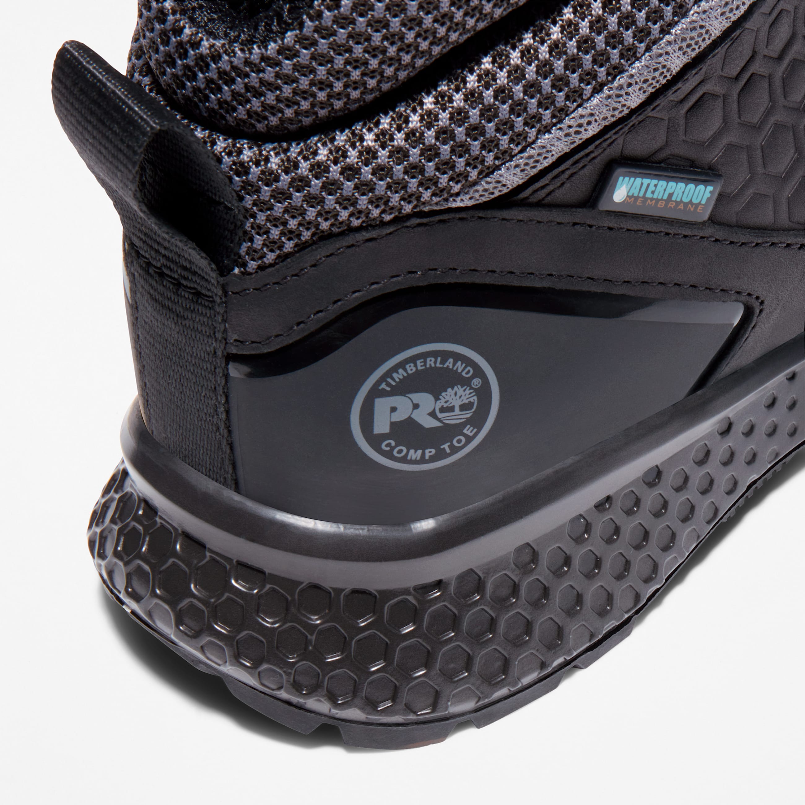 Womens Reaxion Composite Toe Waterproof Work Sneaker TBL BlackGrey ALT6