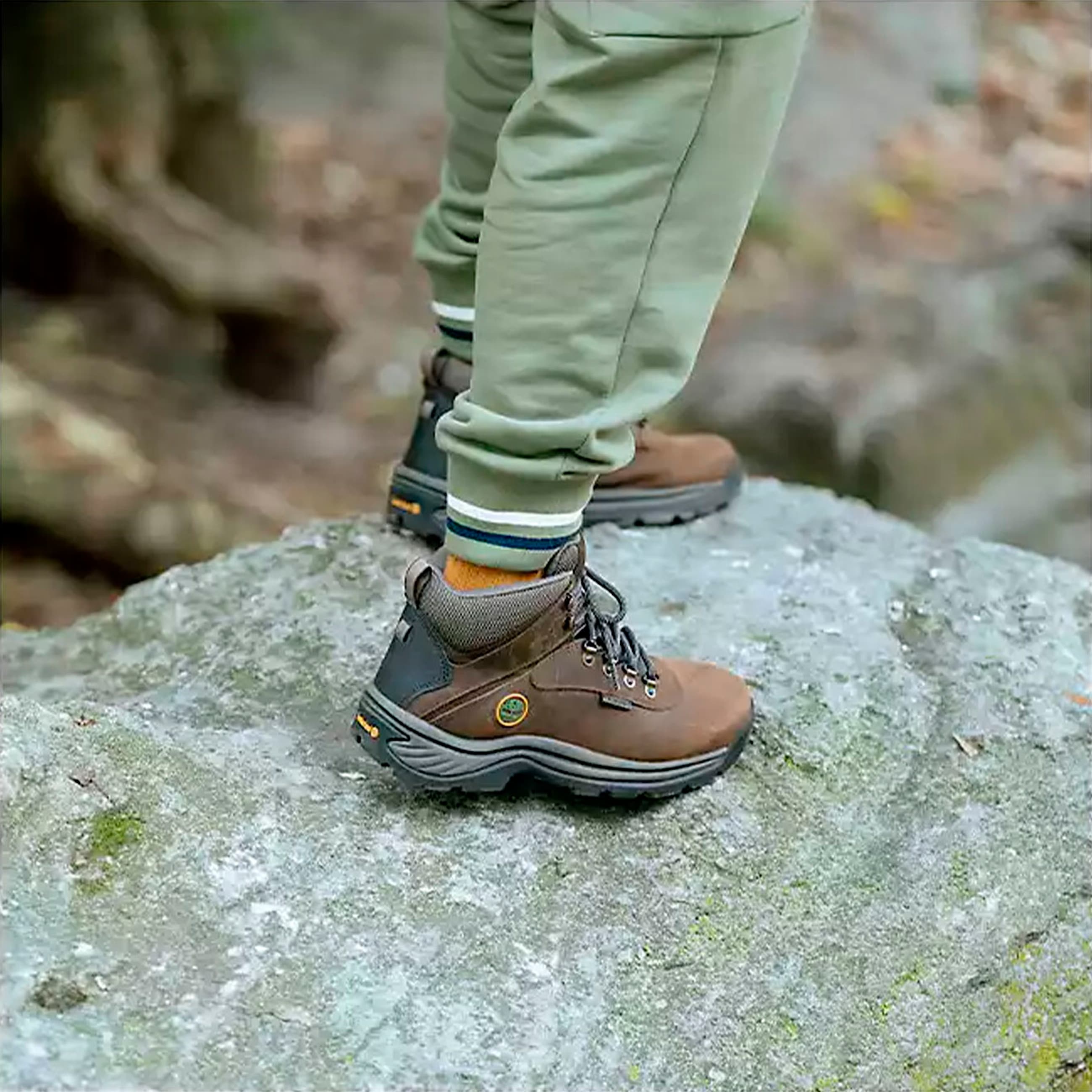 Mens White Ledge Waterproof Mid Hiker Boot TBL Brown ALT11