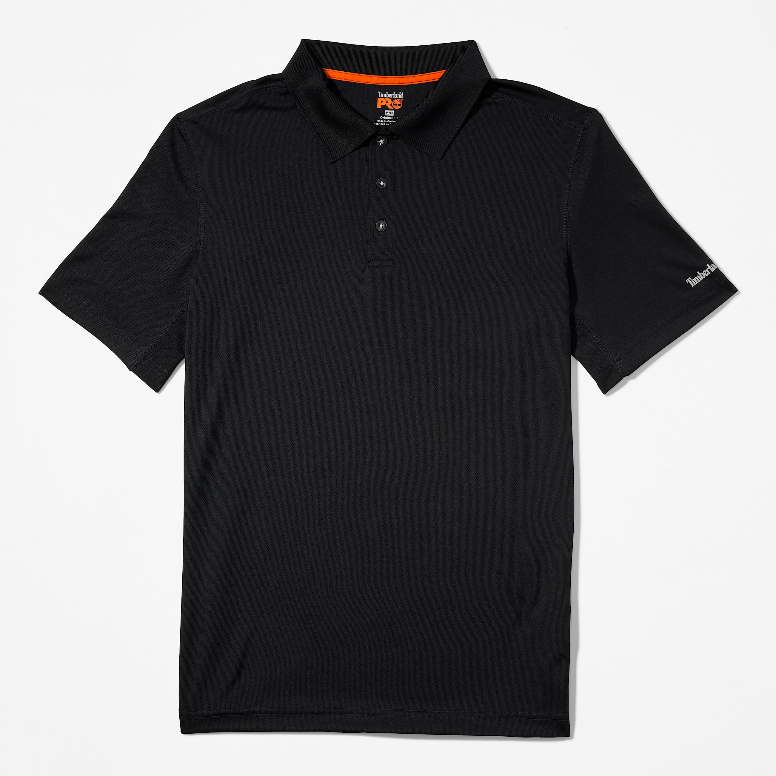 Mens Timberland PRO Wicking Good Polo Shirt TBL Jet Black ALT5