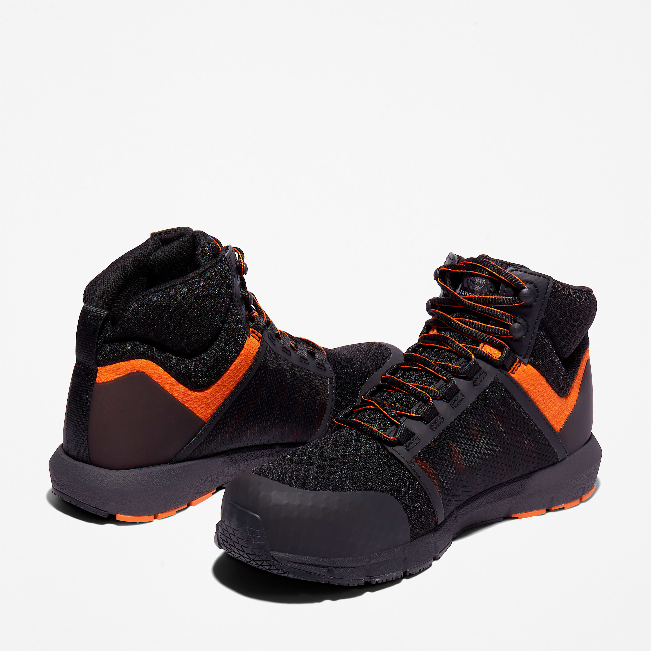 Mens Radius Composite Toe Work Sneaker TBL BlackOrange ALT5