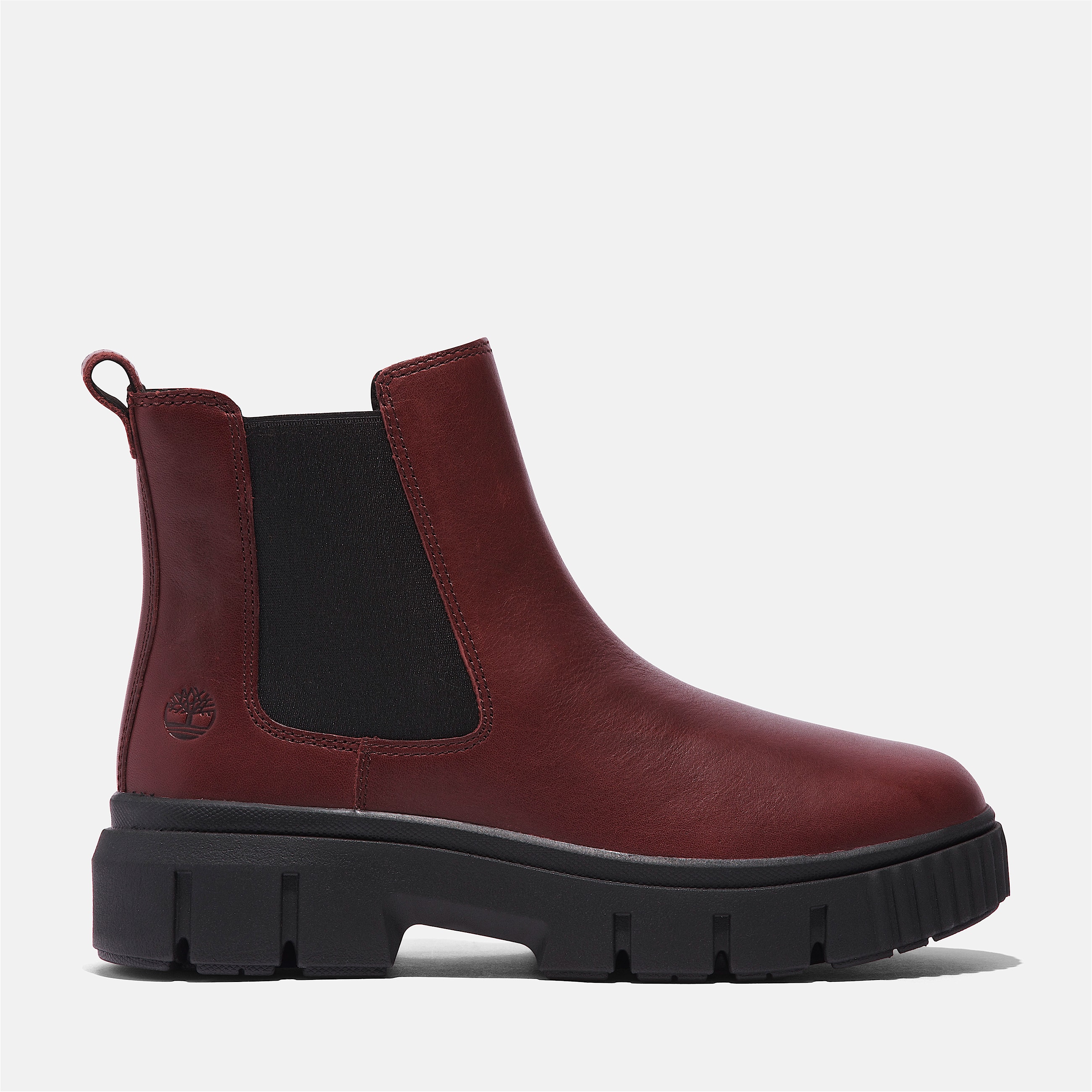 Womens Greyfield Mid Chelsea Boot TBL Burgundy FullGrain HERO