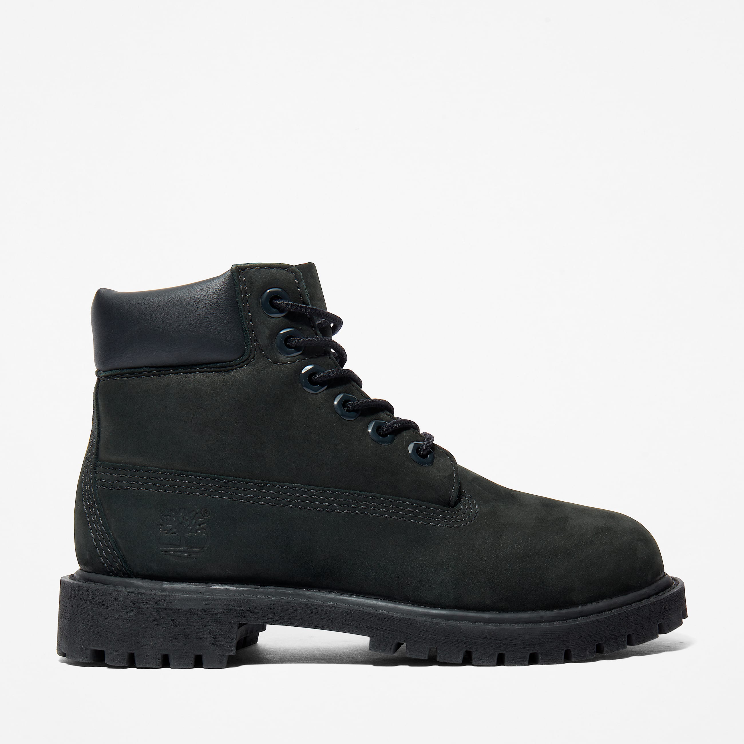 Youth Timberland Premium 6Inch Waterproof Boot TBL Black Nubuck HERO