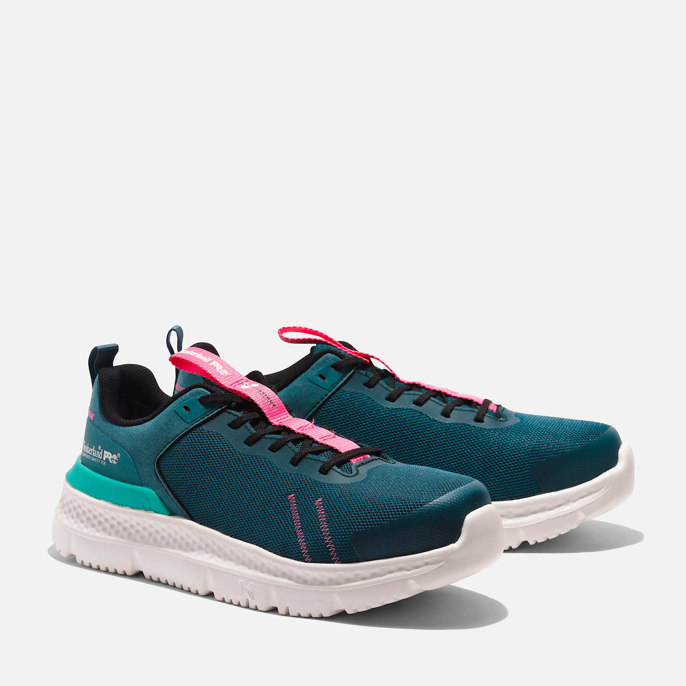 Womens Setra Composite Toe Work Sneaker TBL GreenTealPink ALT4