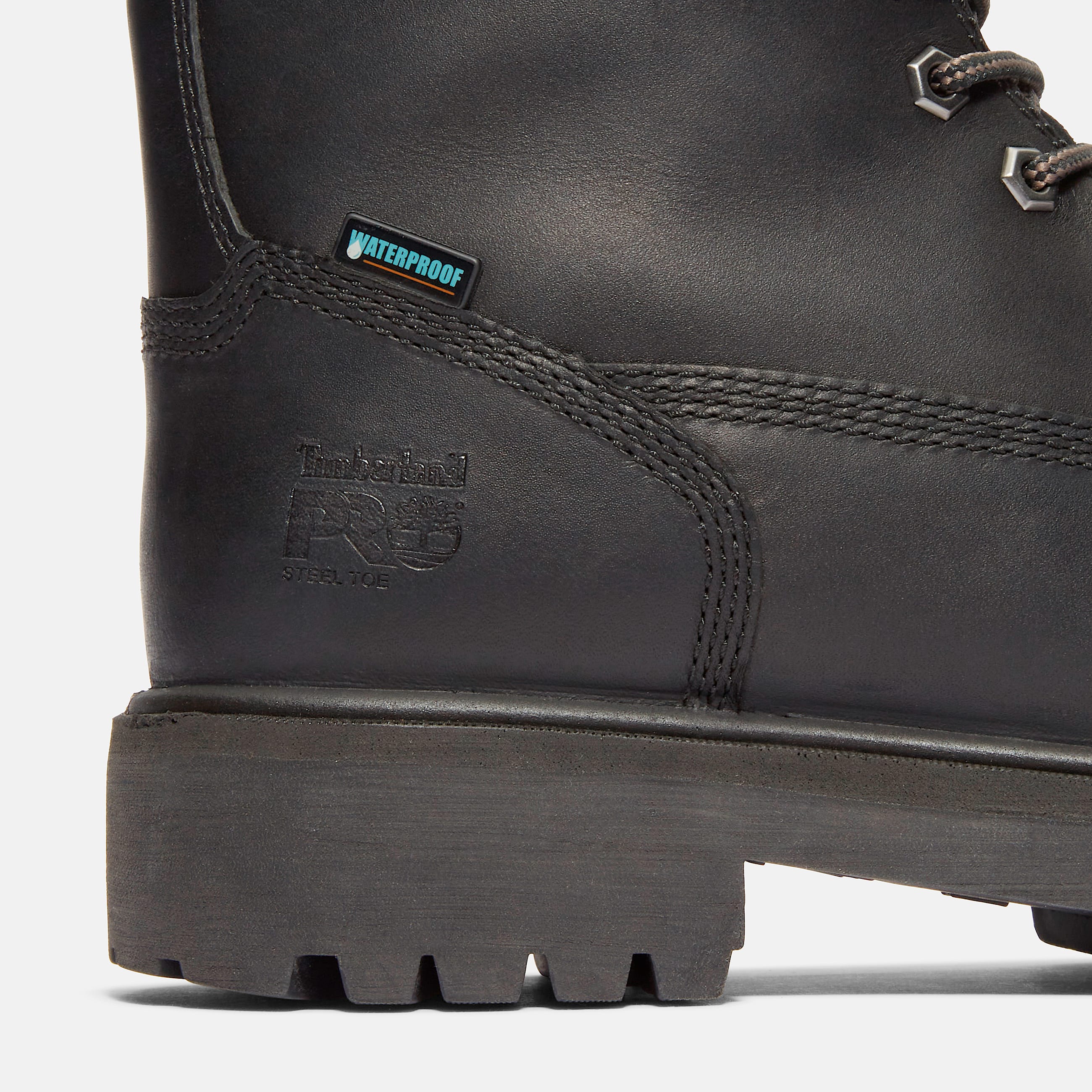 Mens Timberland PRO Direct Attach 6 Waterproof Insulated SteelToe Work Boot TBL Black ALT7