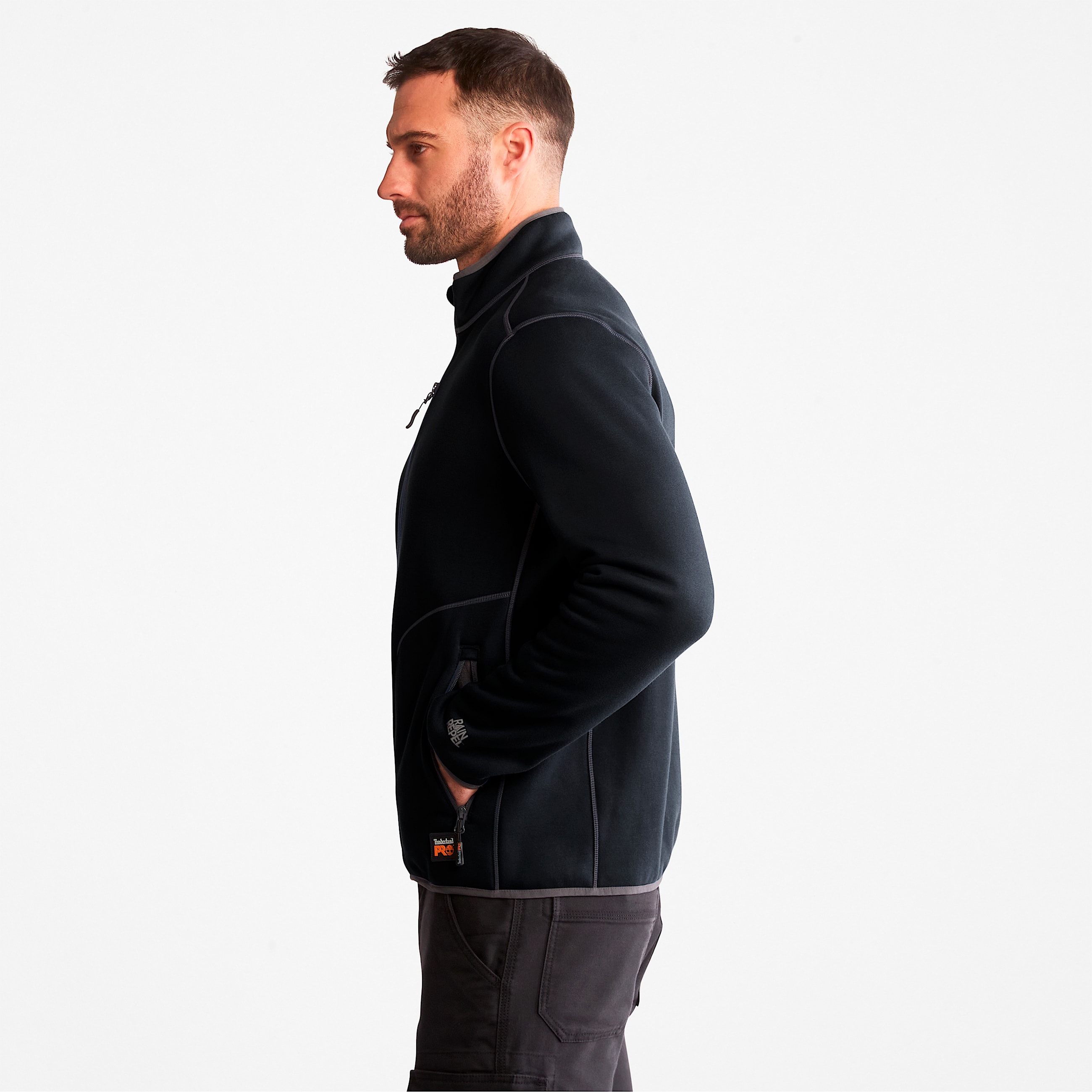 Chamarra Timberland PRO Ballast Midlayer para hombre TBL Negro azabache ALT3