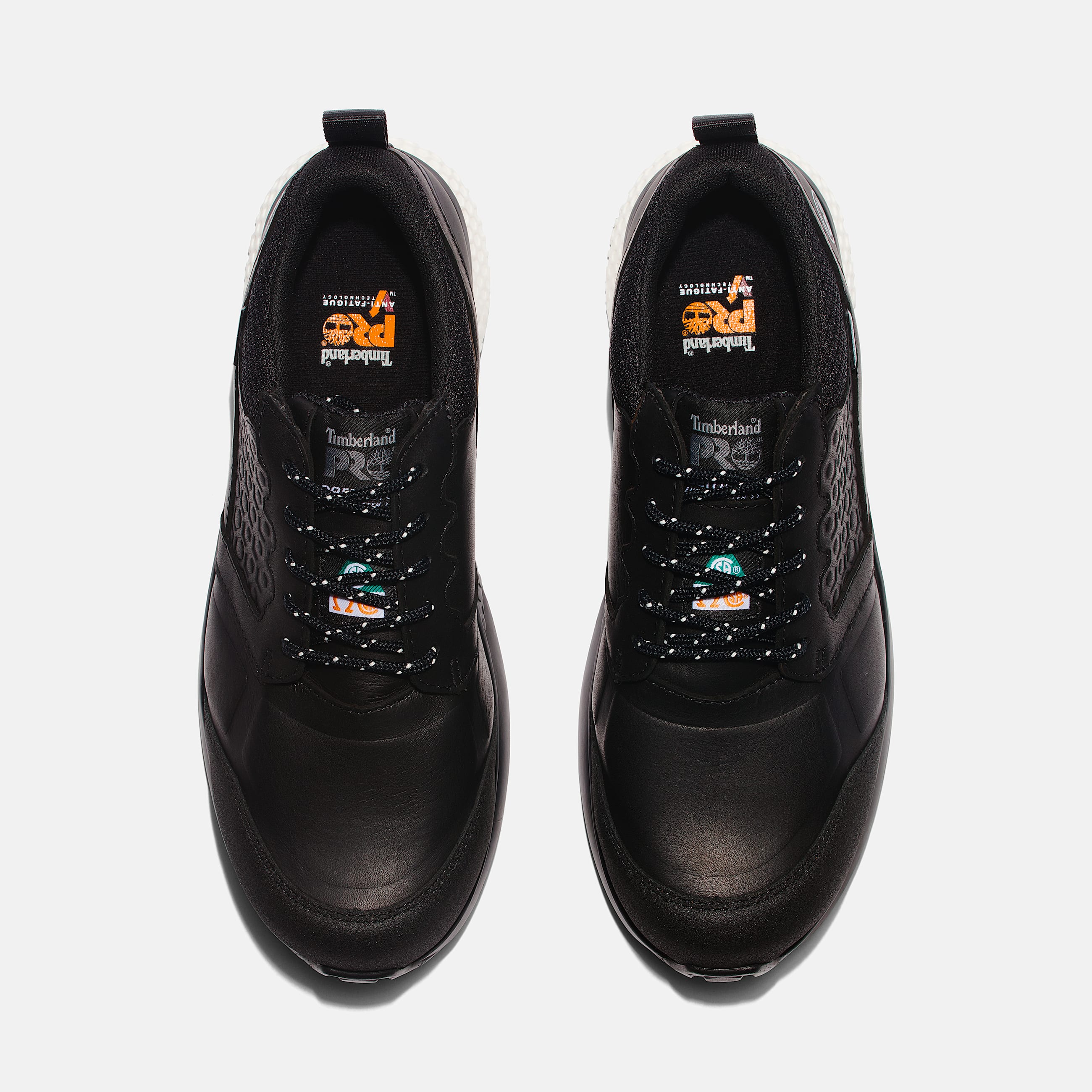 Mens Timberland PRO Reaxion Waterproof CompToe Work Shoe TBL BlackWhite ALT2