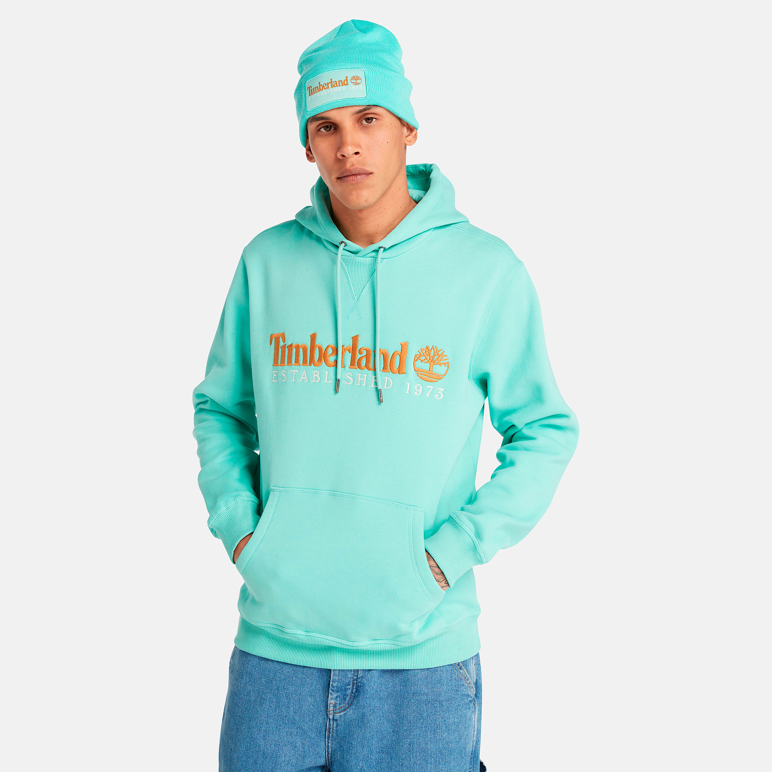 Timberland 50th Anniversary Hoodie TBL Aquamarine HERO