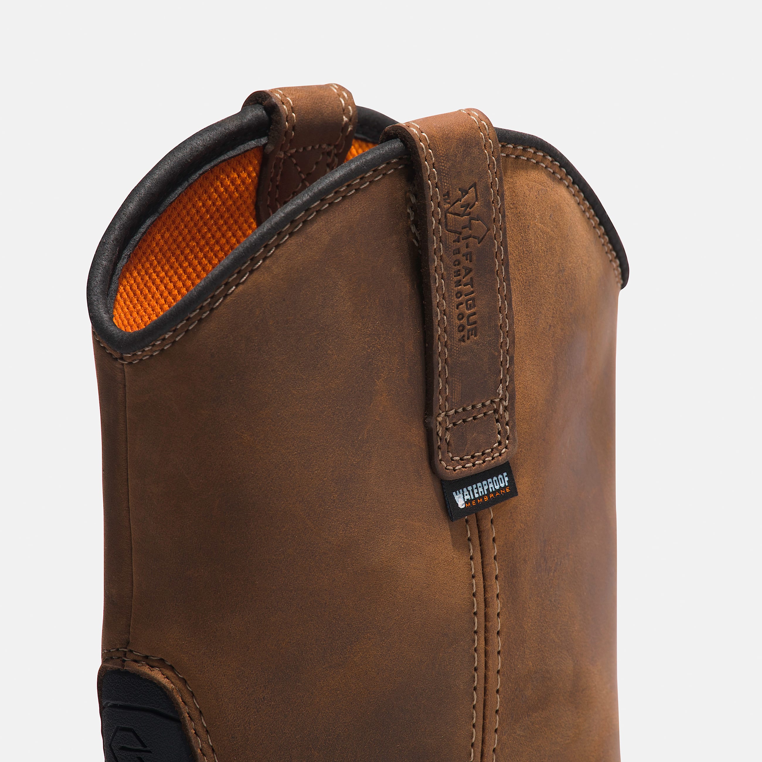 Mens True Grit Pull On Composite Toe Waterproof Work Boot TBL Brown ALT7