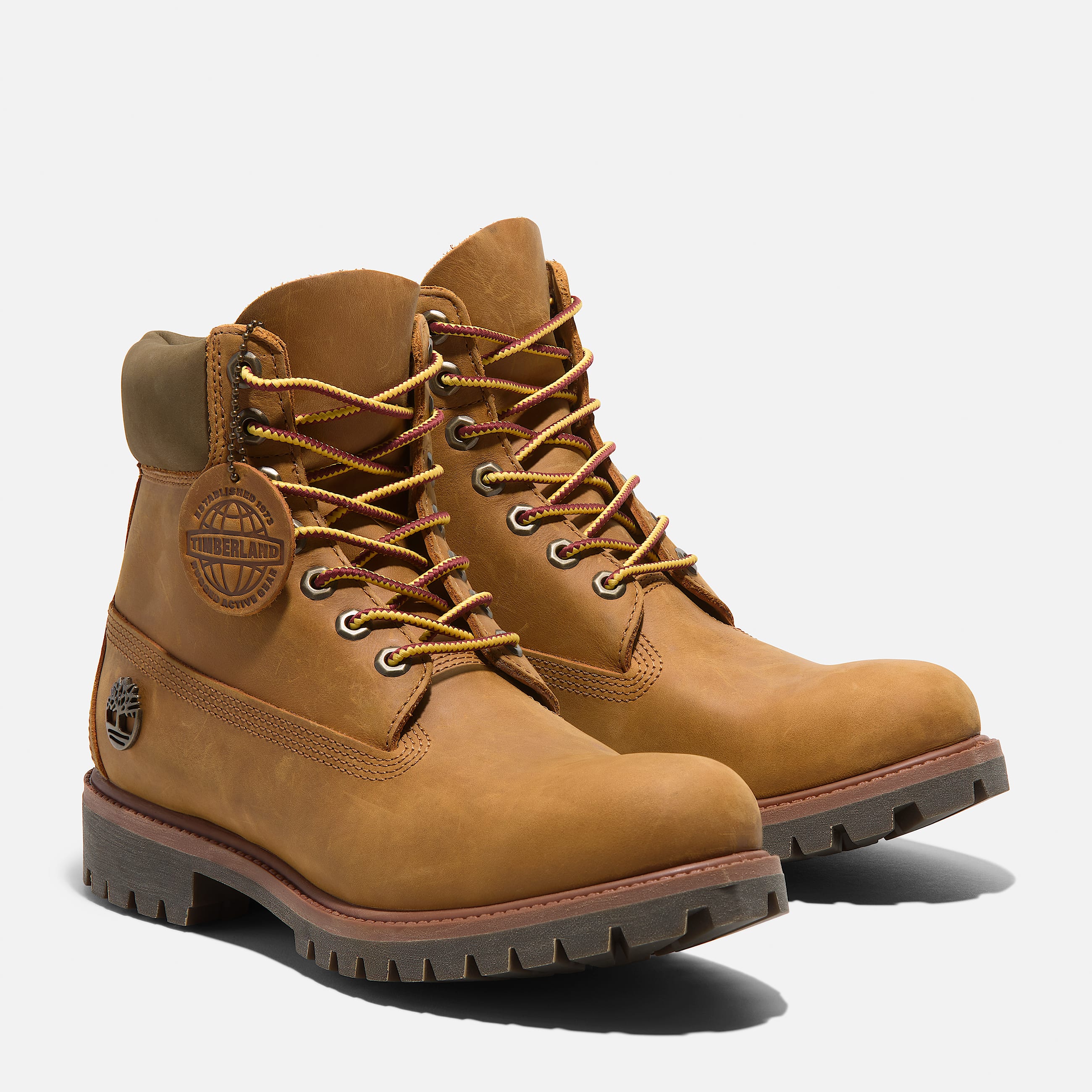 Mens Timberland Premium 6Inch Waterproof Boot TBL Wheat FullGrain ALT4