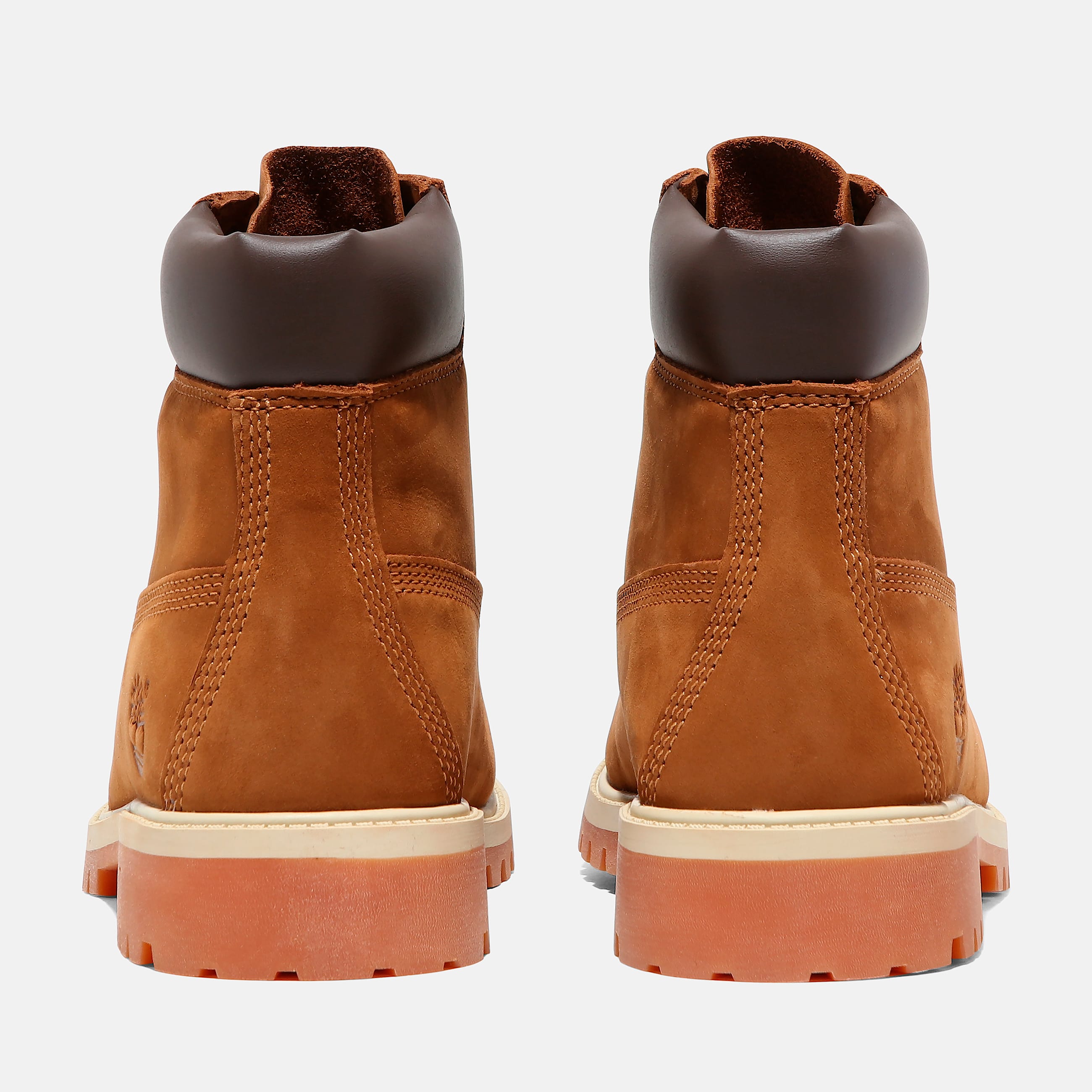 Junior Timberland Premium 6Inch Waterproof Boot TBL Rust Nubuck ALT5