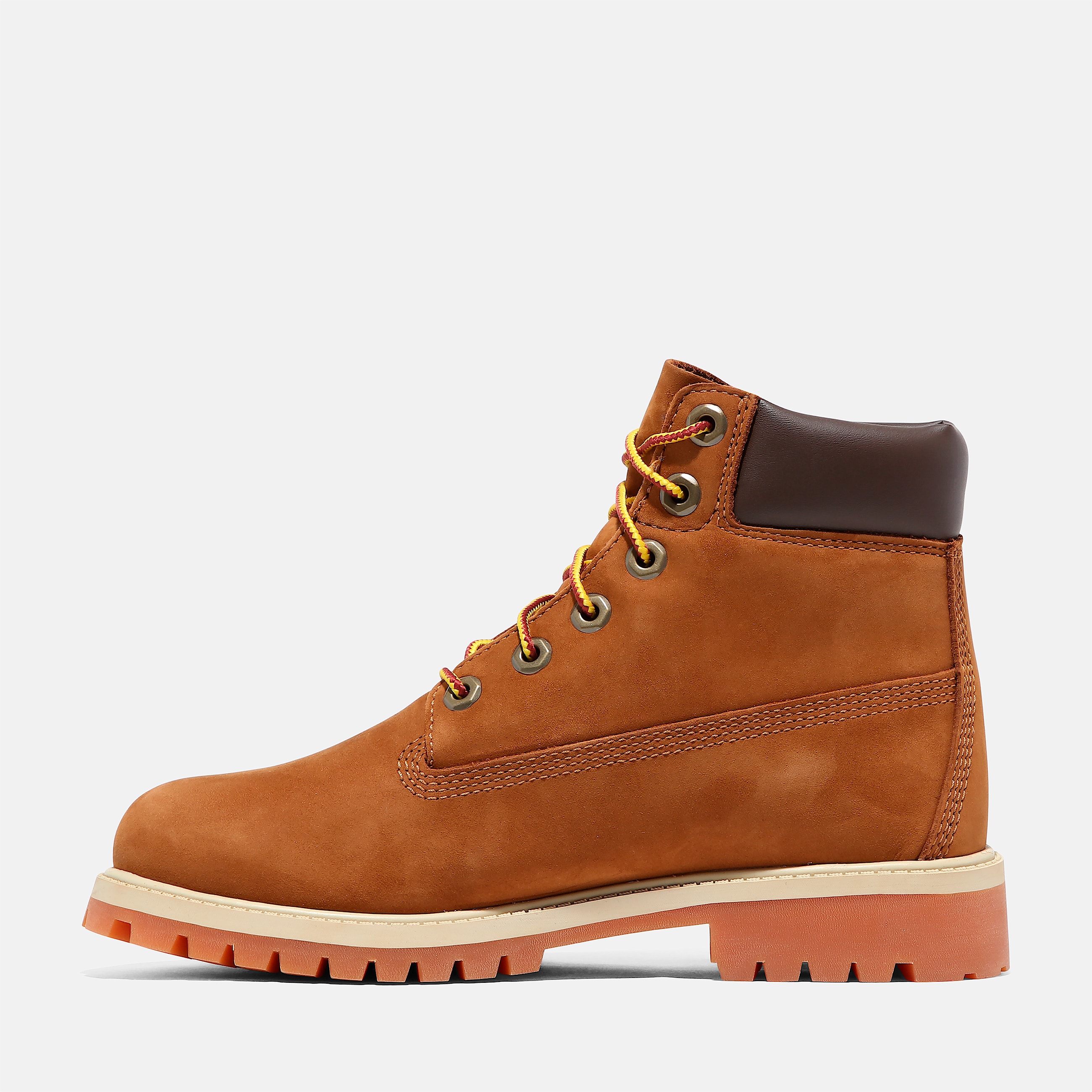 Junior Timberland Premium 6Inch Waterproof Boot TBL Rust Nubuck ALT6