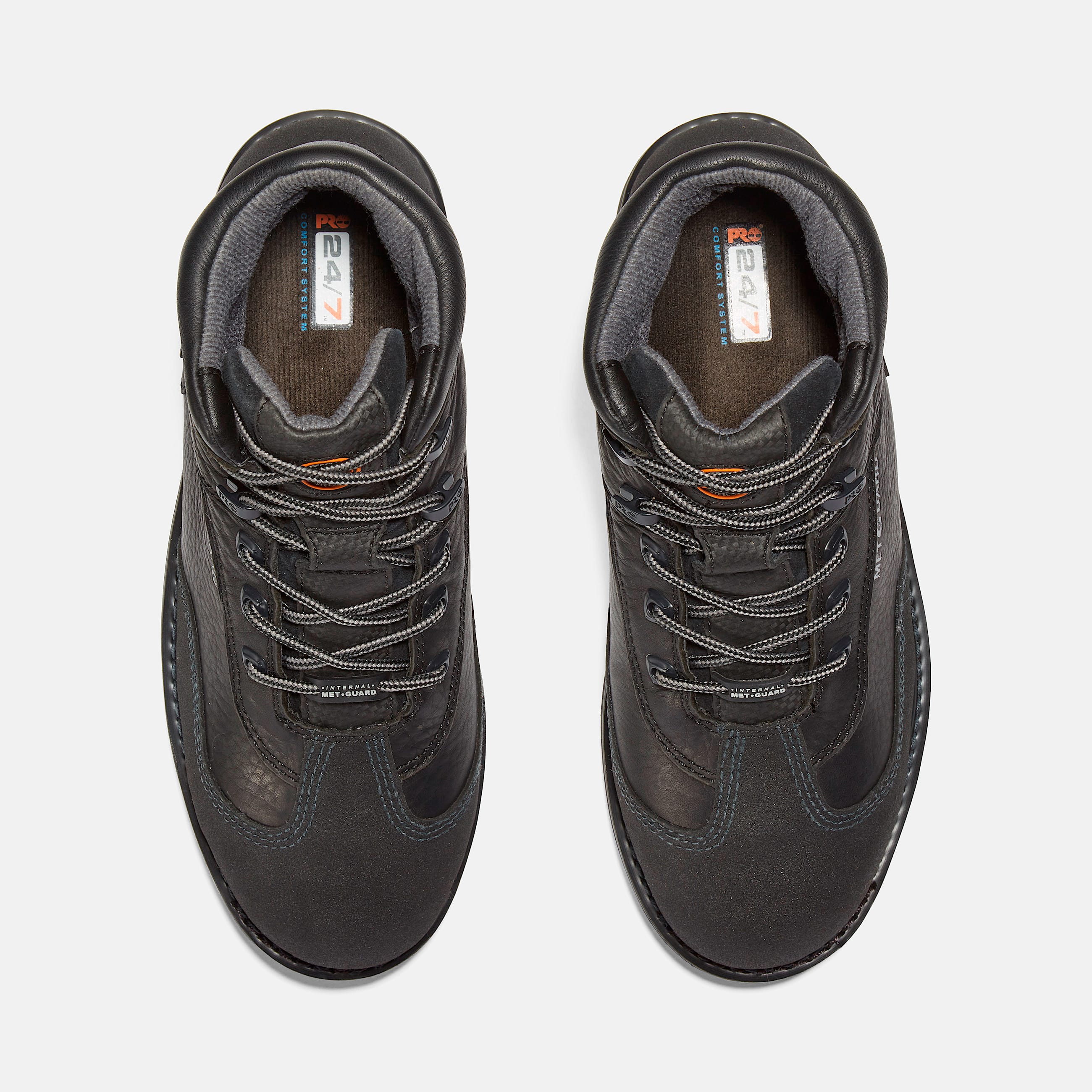 Mens Met Guard Steel Toe Work Boot TBL Black ALT2