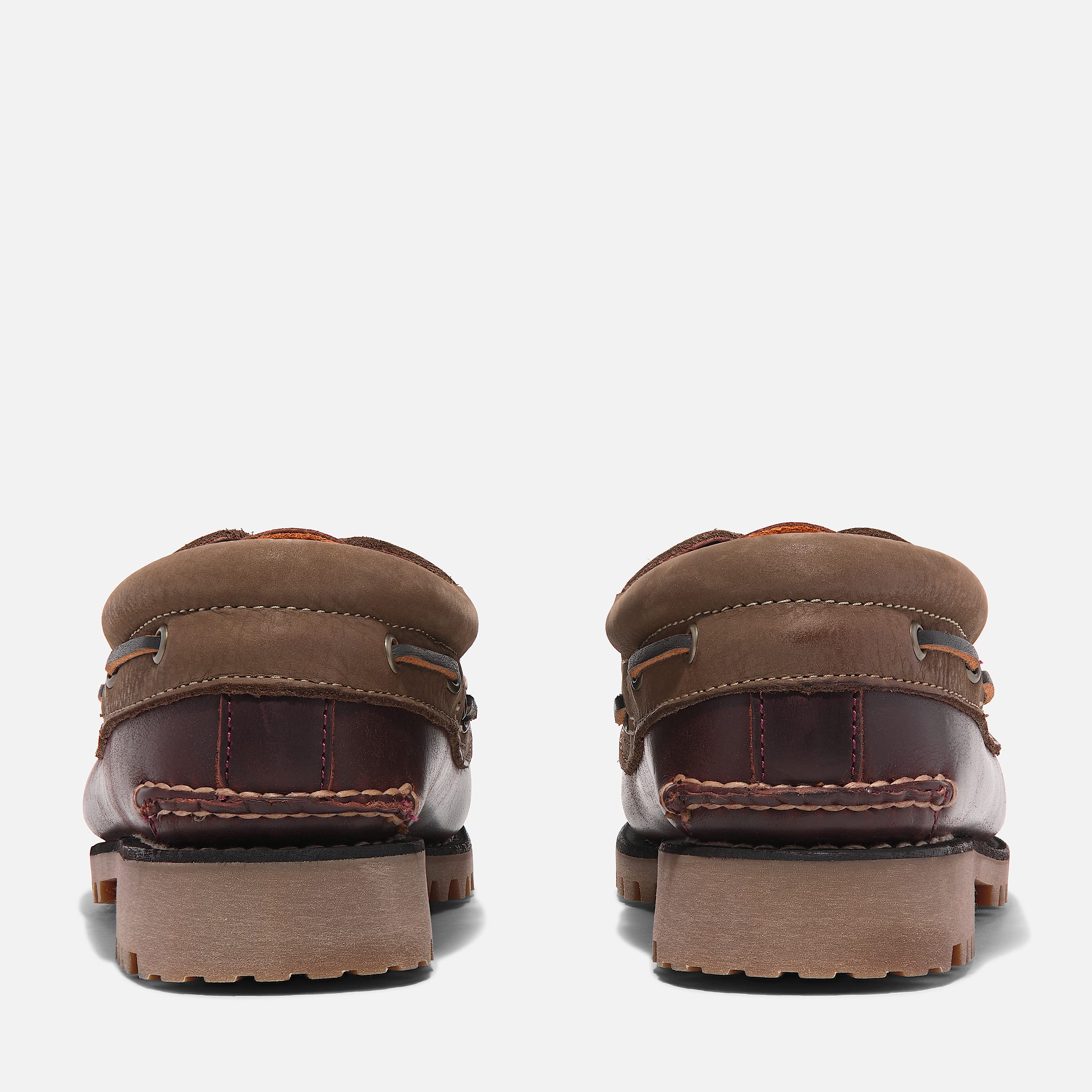 Mens Timberland Authentics 3Eye Boat Shoe TBL Root Beer FullGrain ALT5