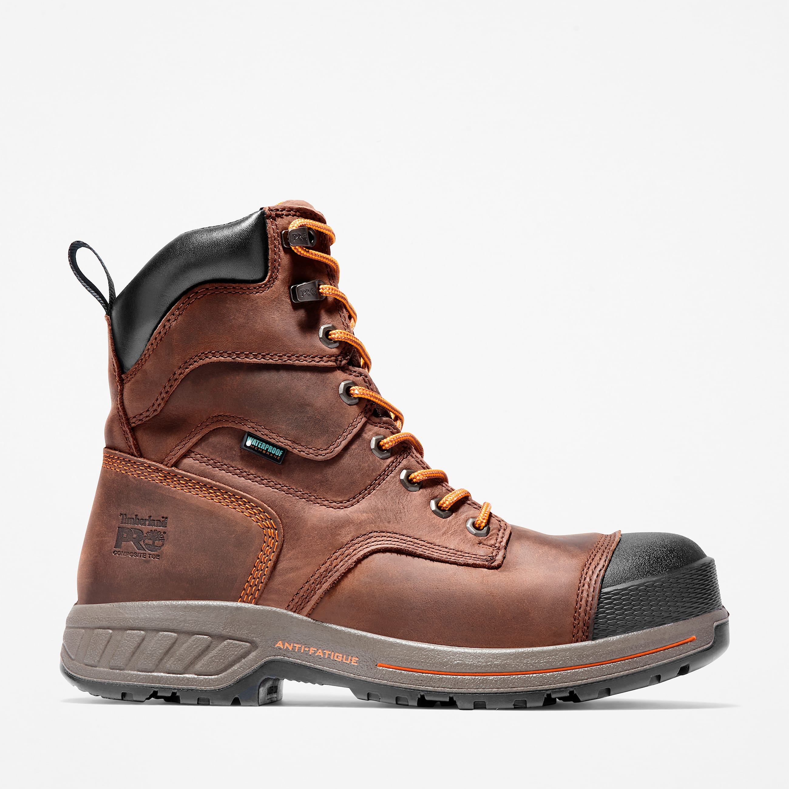 Mens Timberland PRO Endurance HD 8 Composite Toe Waterproof Work Boot TBL Brown HERO
