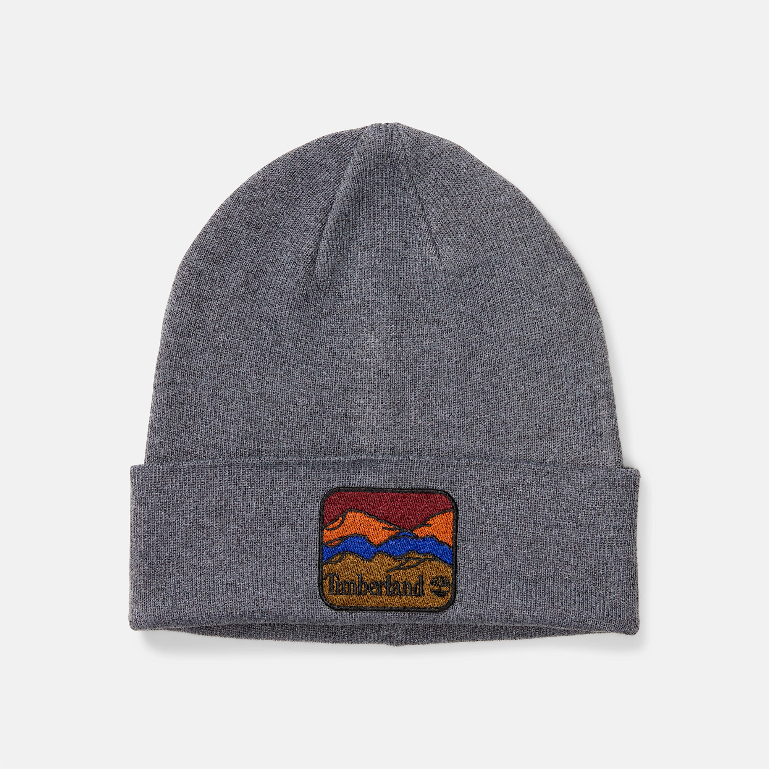 Beanie with Mountain Patch TBL Charcoal Heather HERO