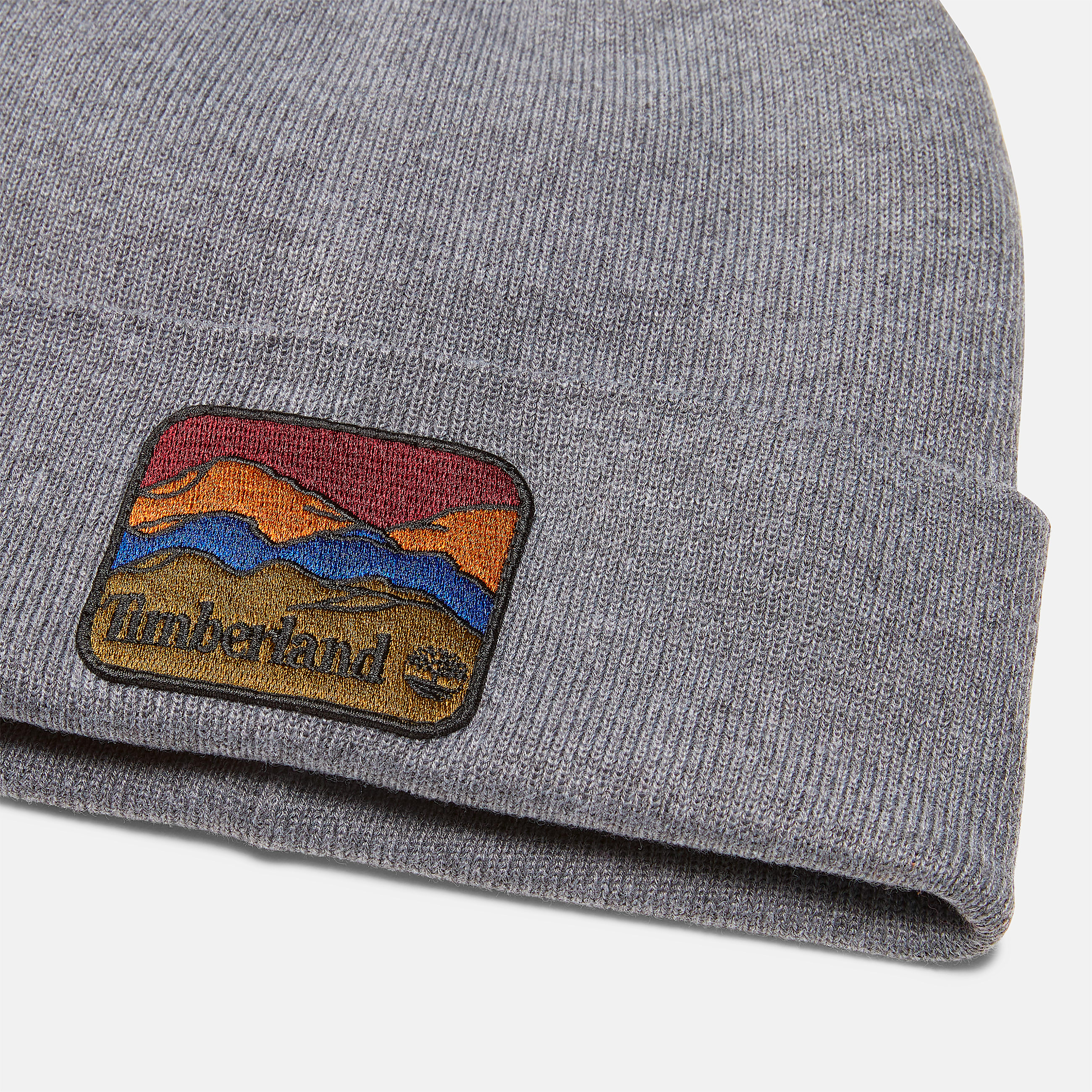 Beanie with Mountain Patch TBL Charcoal Heather ALT1