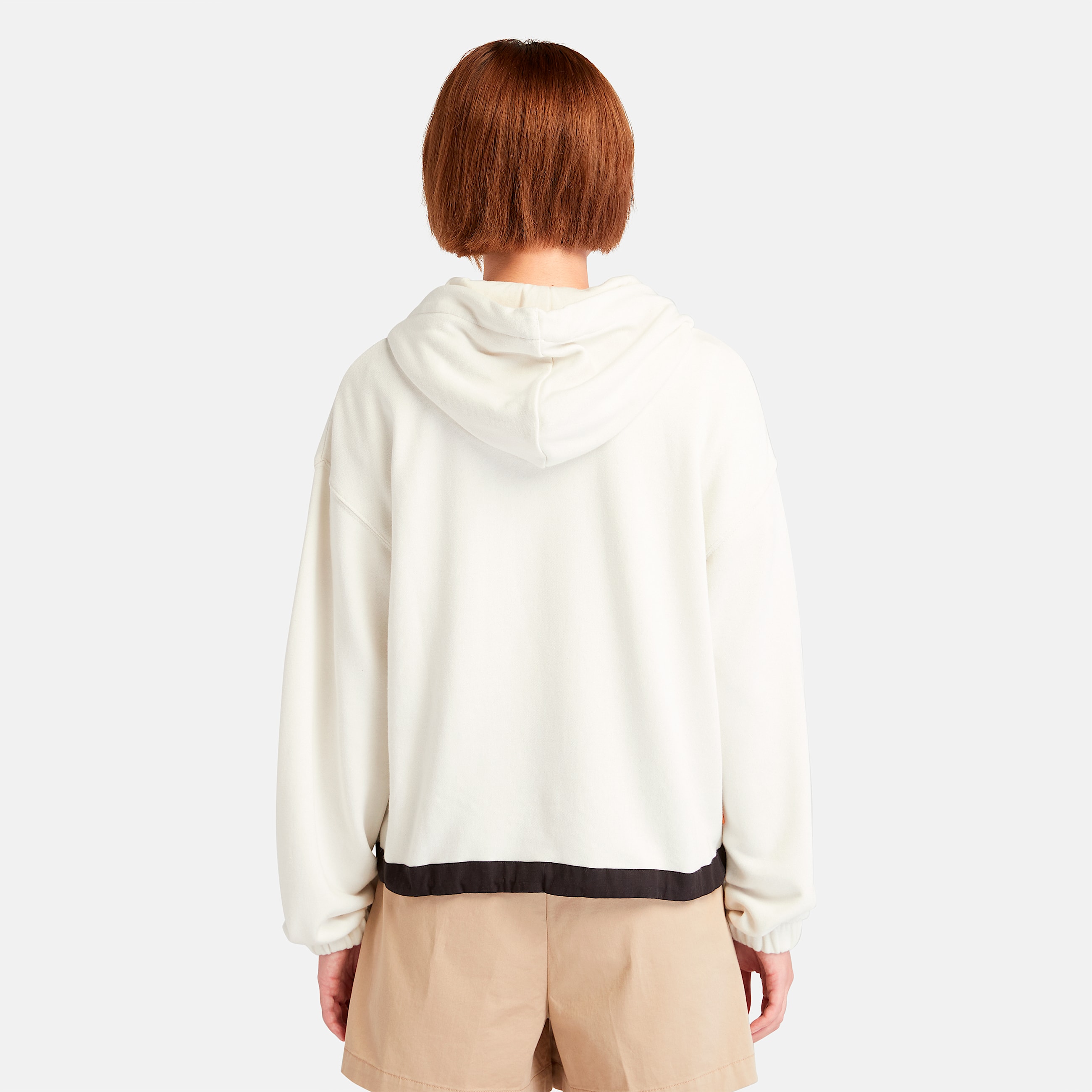 Hoodie MixedMedia para mujer TBL Blanco vintage ALT9