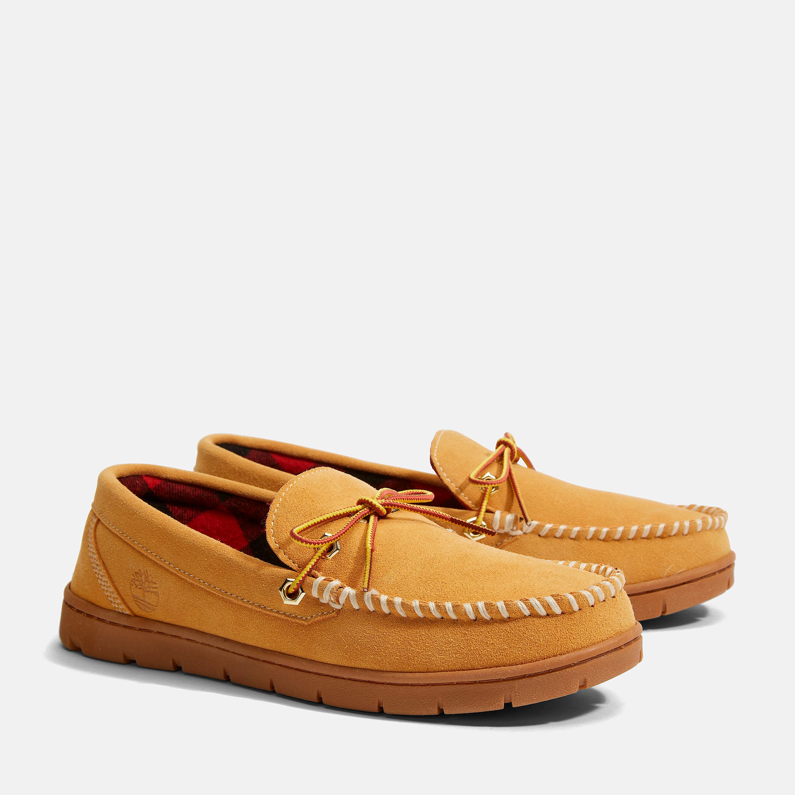 Mens Stony Ledge FlannelLined Moc Slipper TBL Wheat ALT4