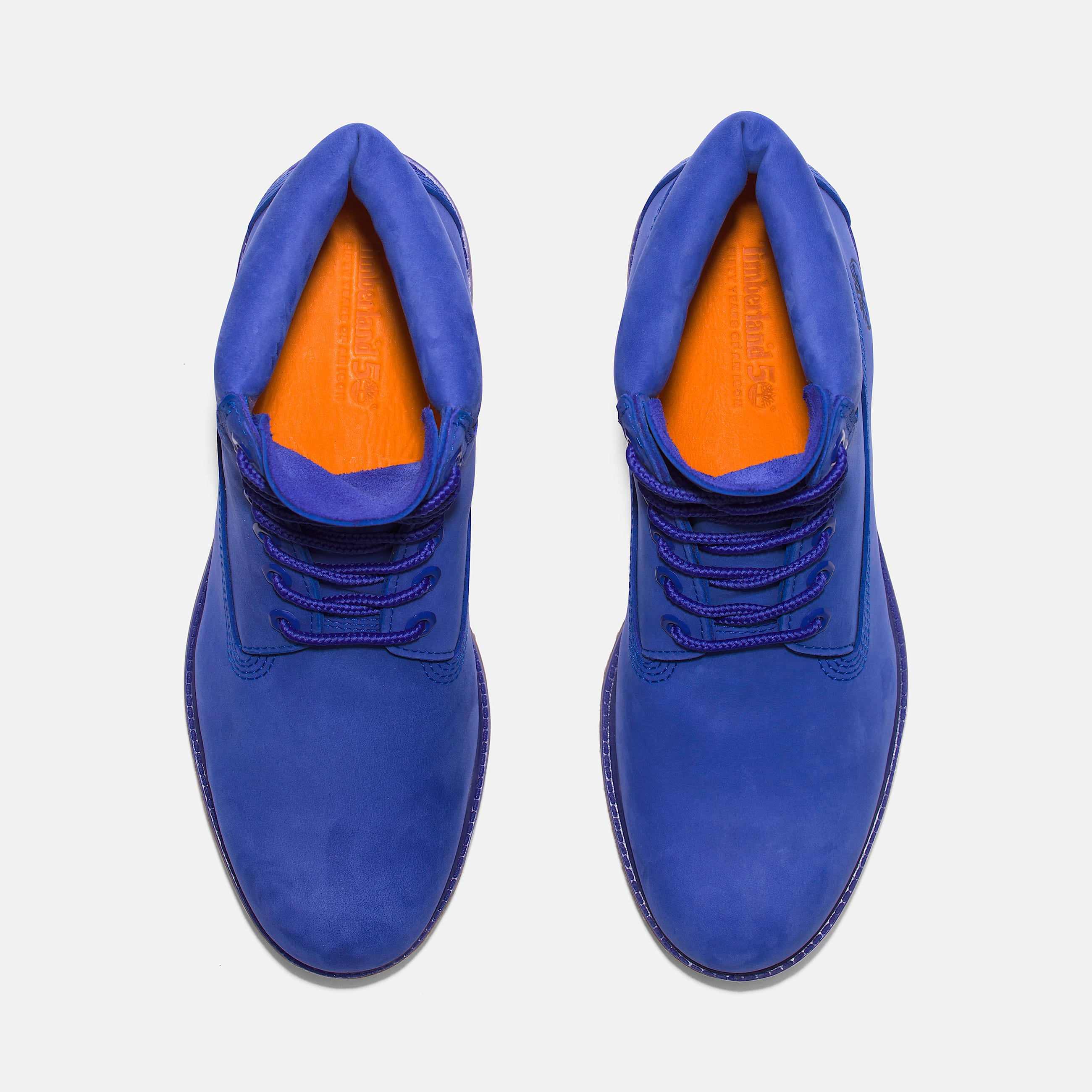 Mens Timberland 50th Anniversary Edition Premium 6Inch Waterproof Boot TBL Bright Blue Nubuck ALT2