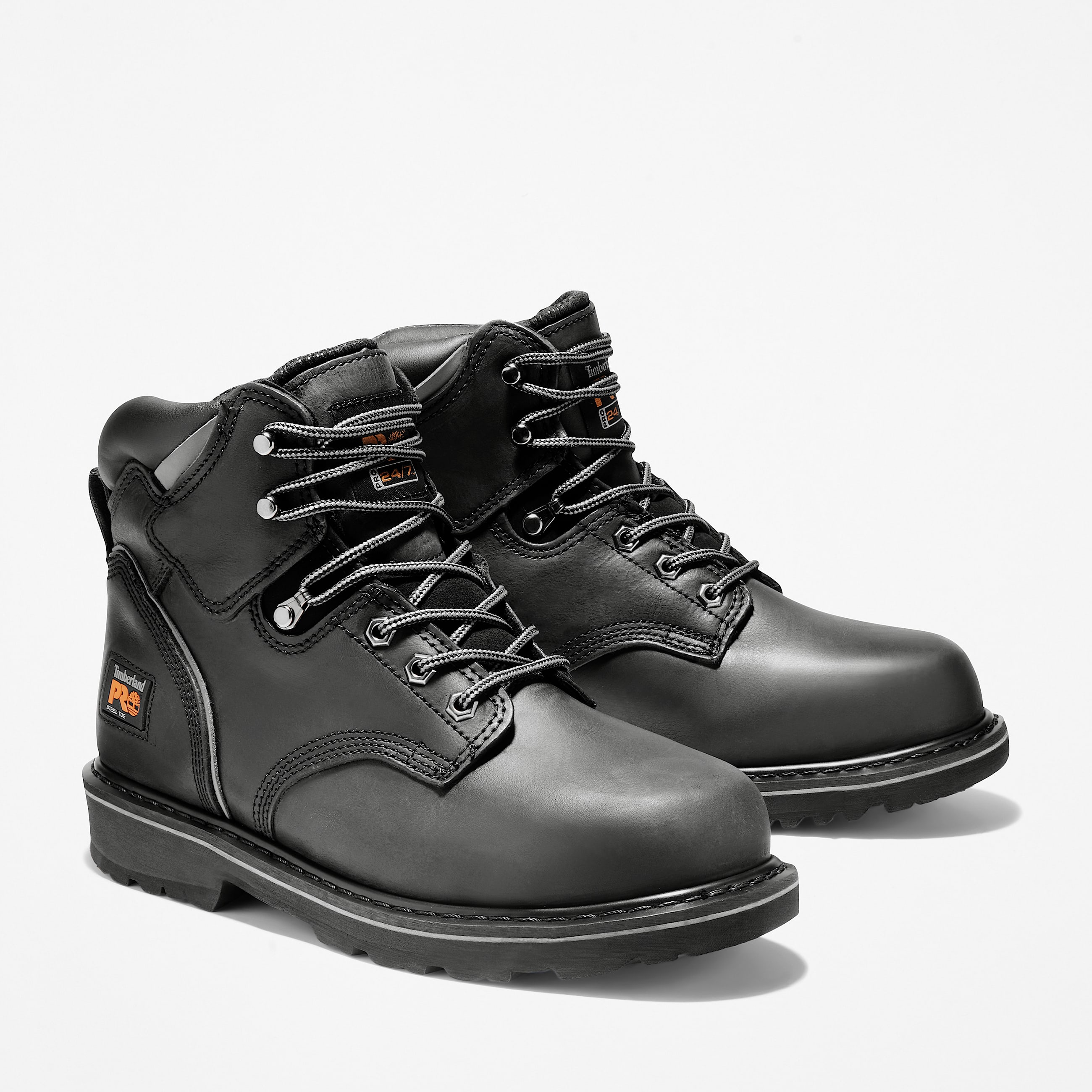 Mens Pit Boss 6 Steel Toe Work Boot TBL Black ALT3