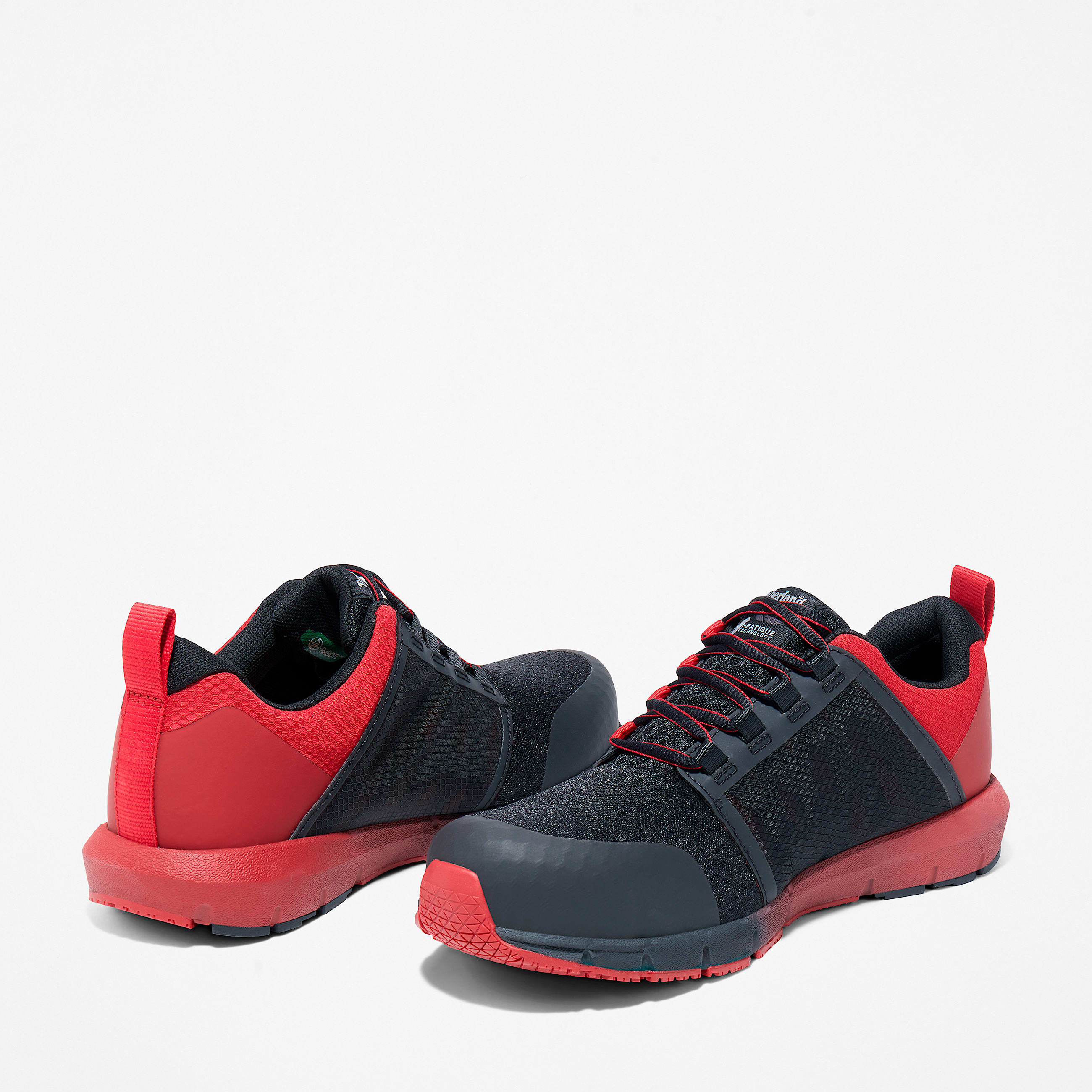 Mens Radius Composite Toe Work Sneaker TBL BlackRed ALT8