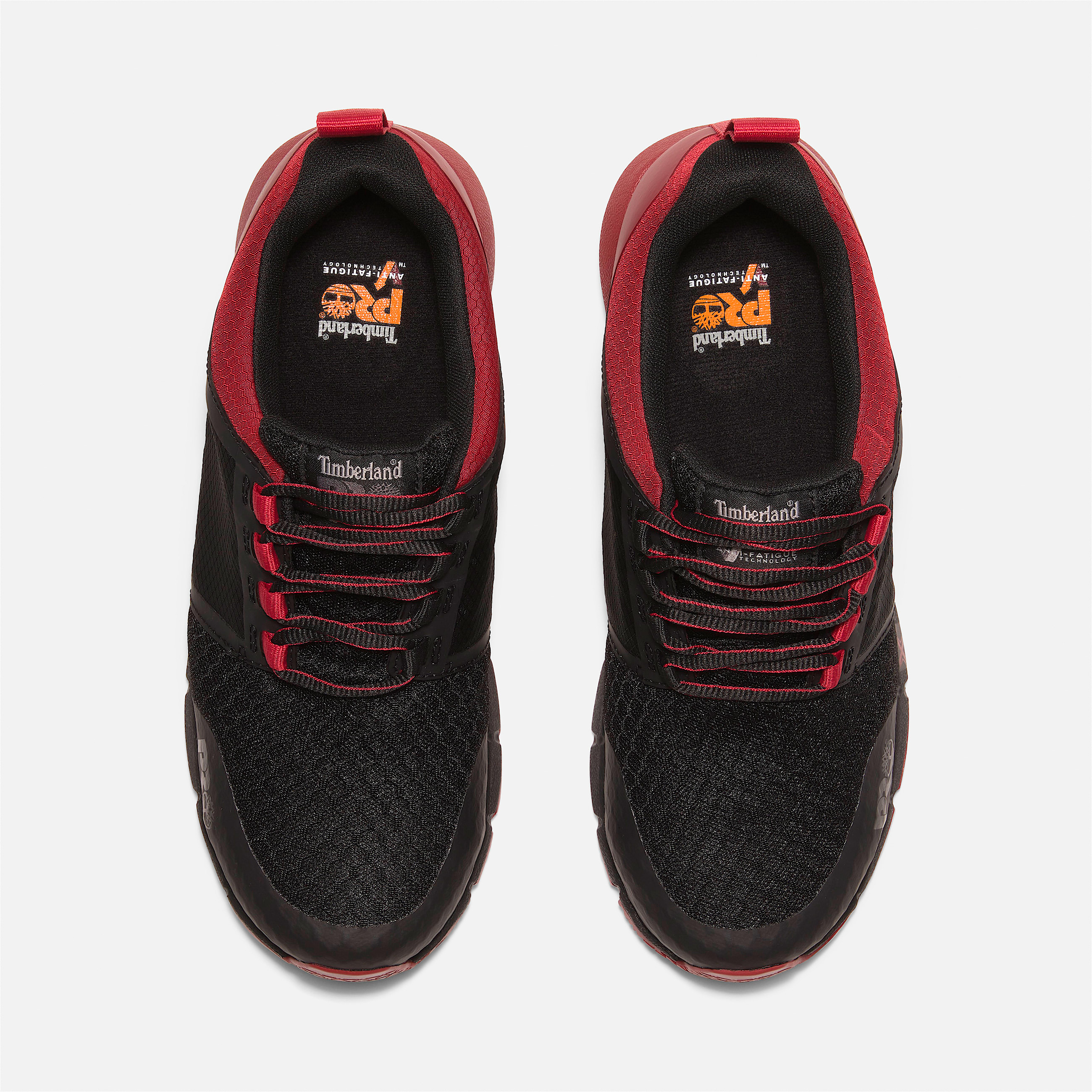 Mens Radius Composite Toe Work Sneaker TBL BlackRed ALT2