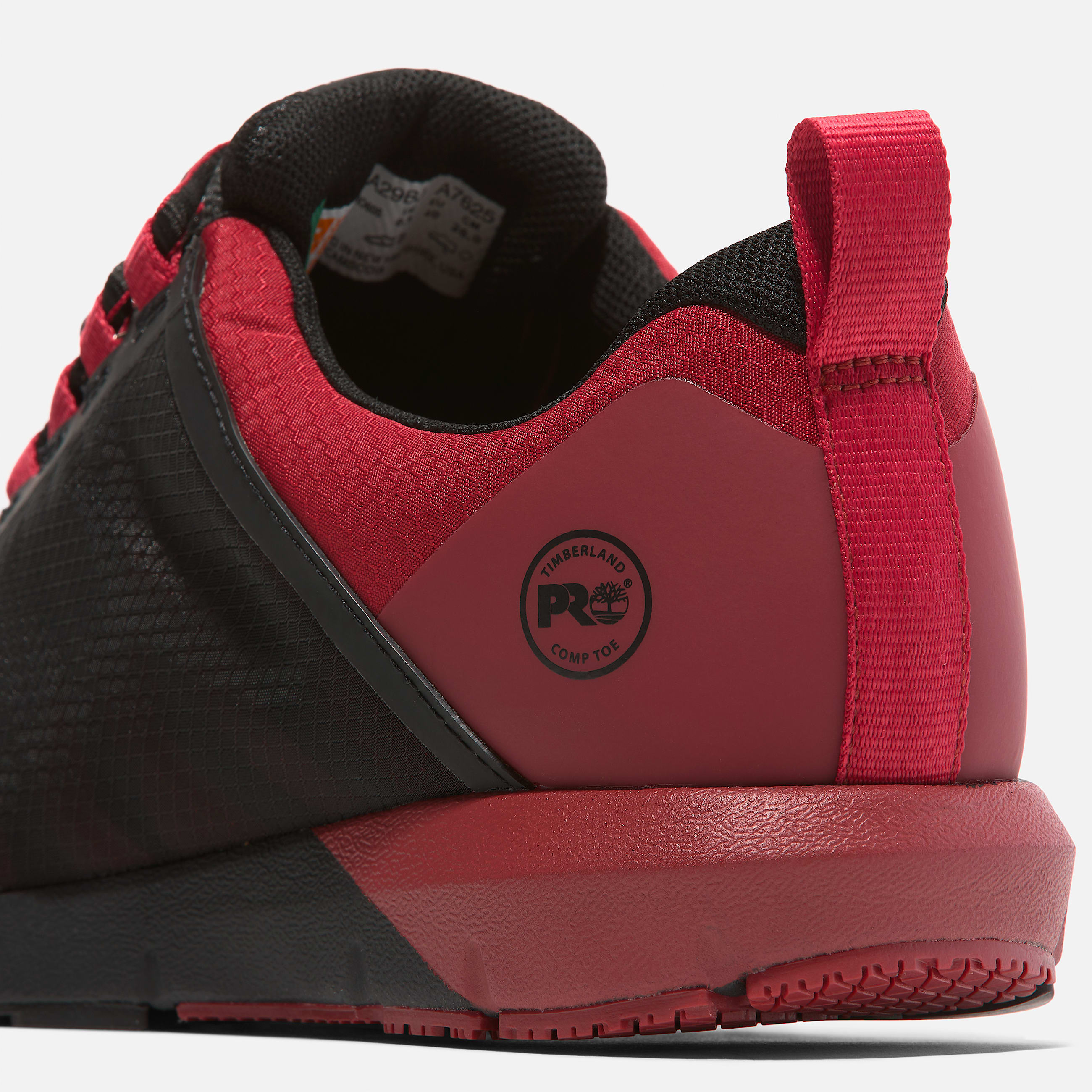 Mens Radius Composite Toe Work Sneaker TBL BlackRed ALT7