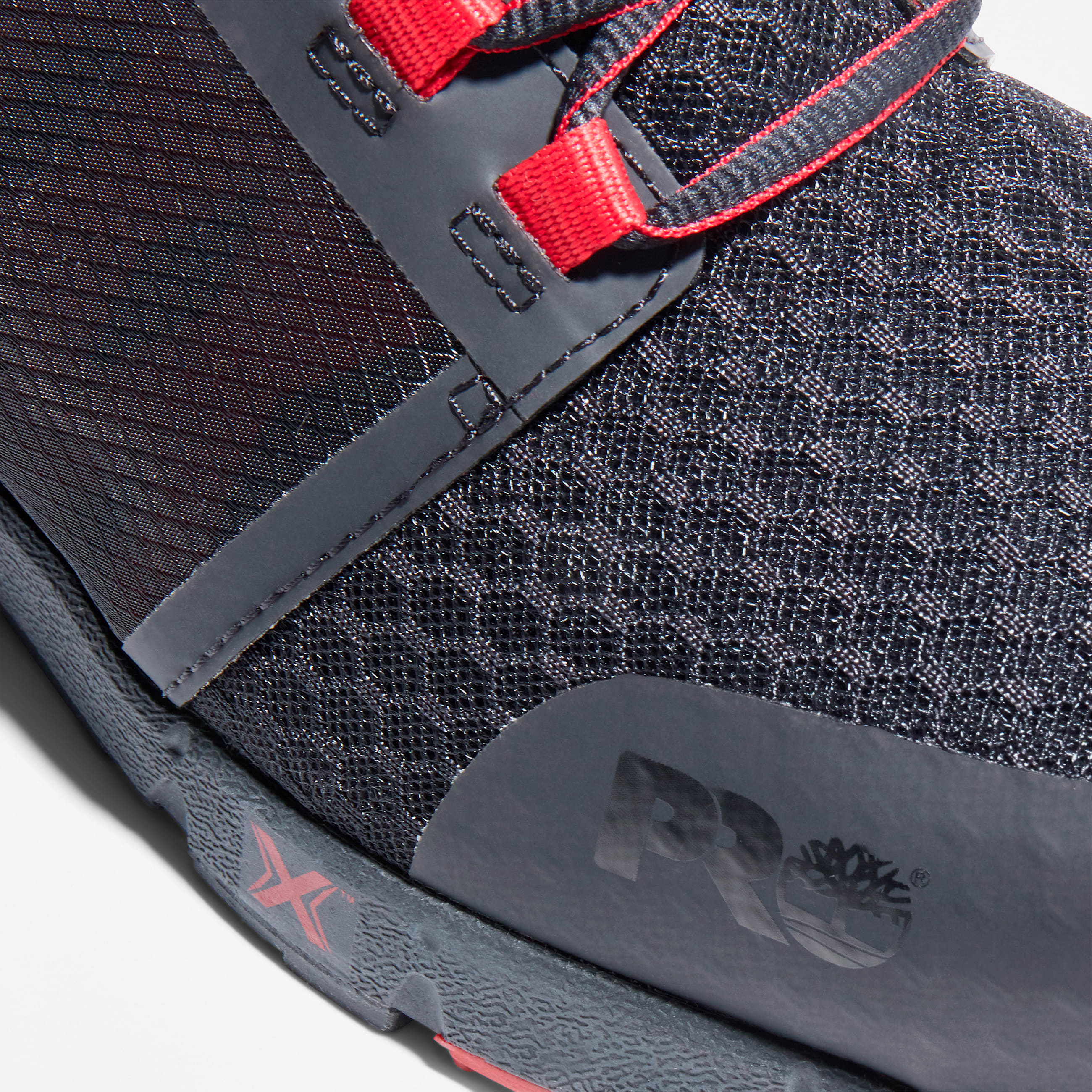 Mens Radius Composite Toe Work Sneaker TBL BlackRed ALT9