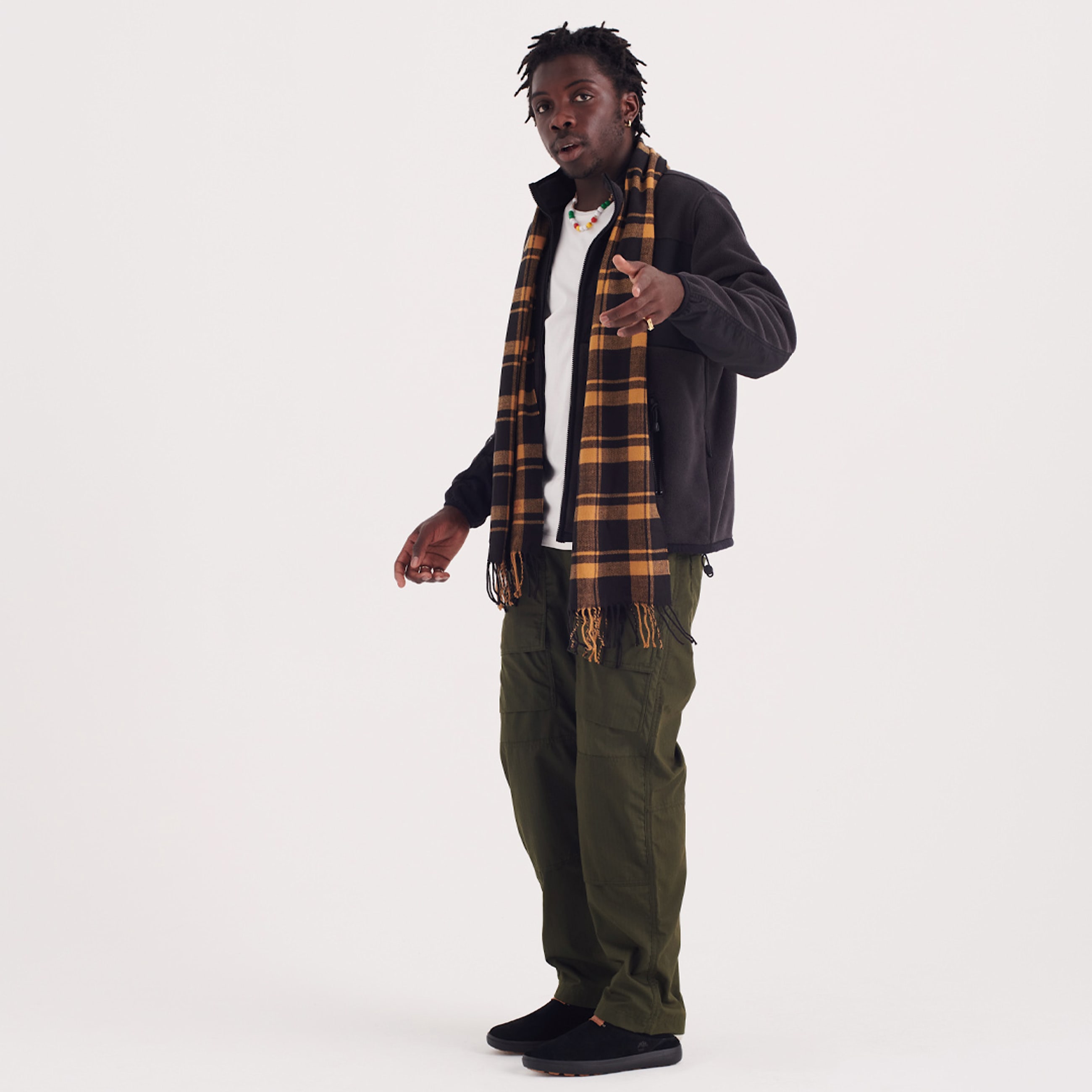 Pantoufle en cuir Ashwood Park pour hommes TBL Sude noir ALT8