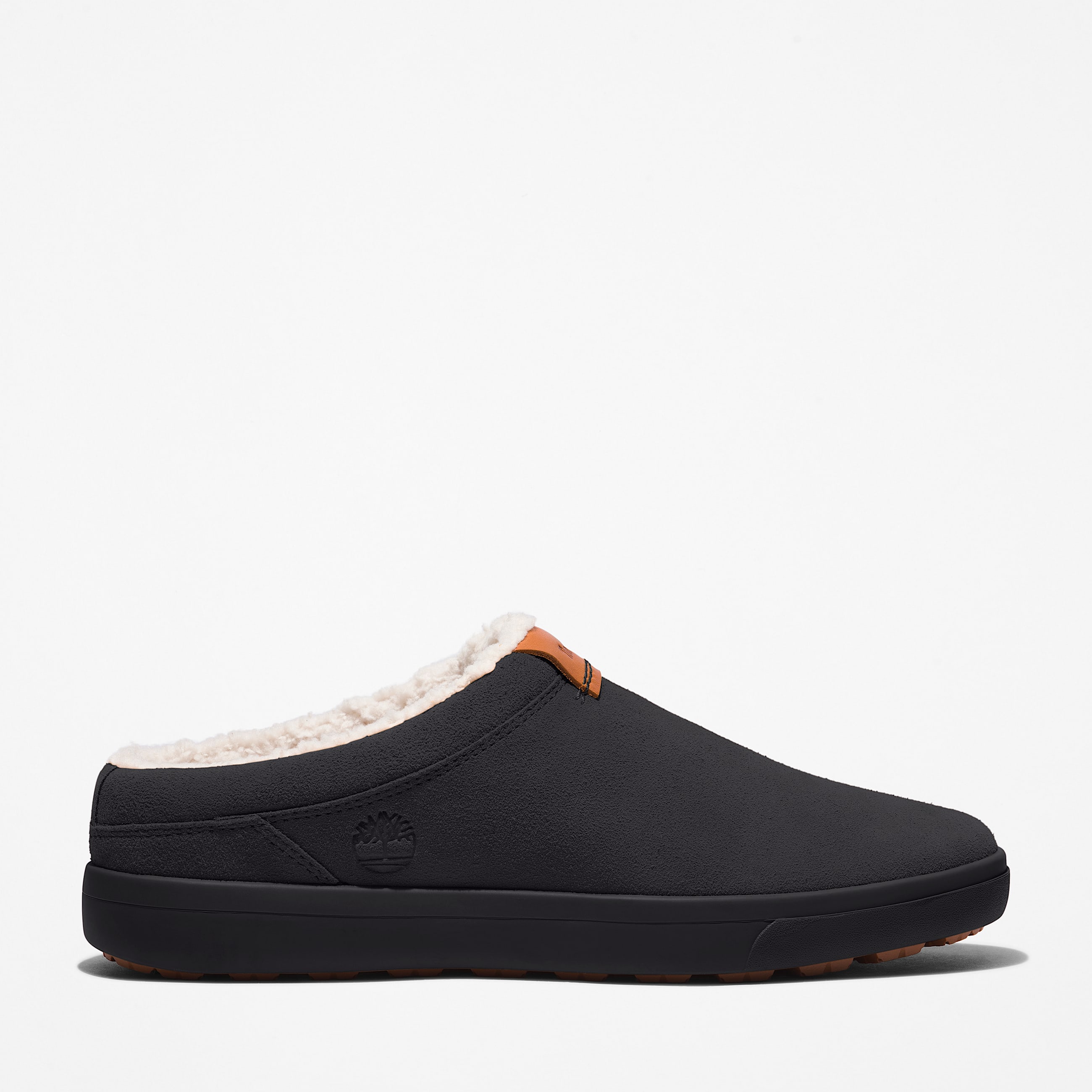 Pantoufle en cuir Ashwood Park pour hommes TBL Sude noir HERO