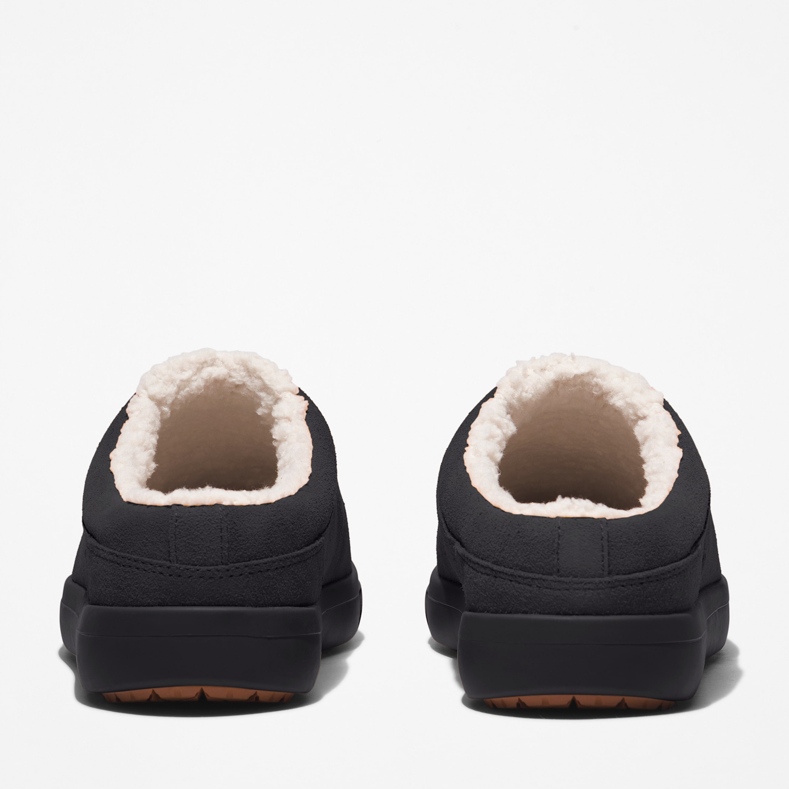 Pantoufle en cuir Ashwood Park pour hommes TBL Sude noir ALT5