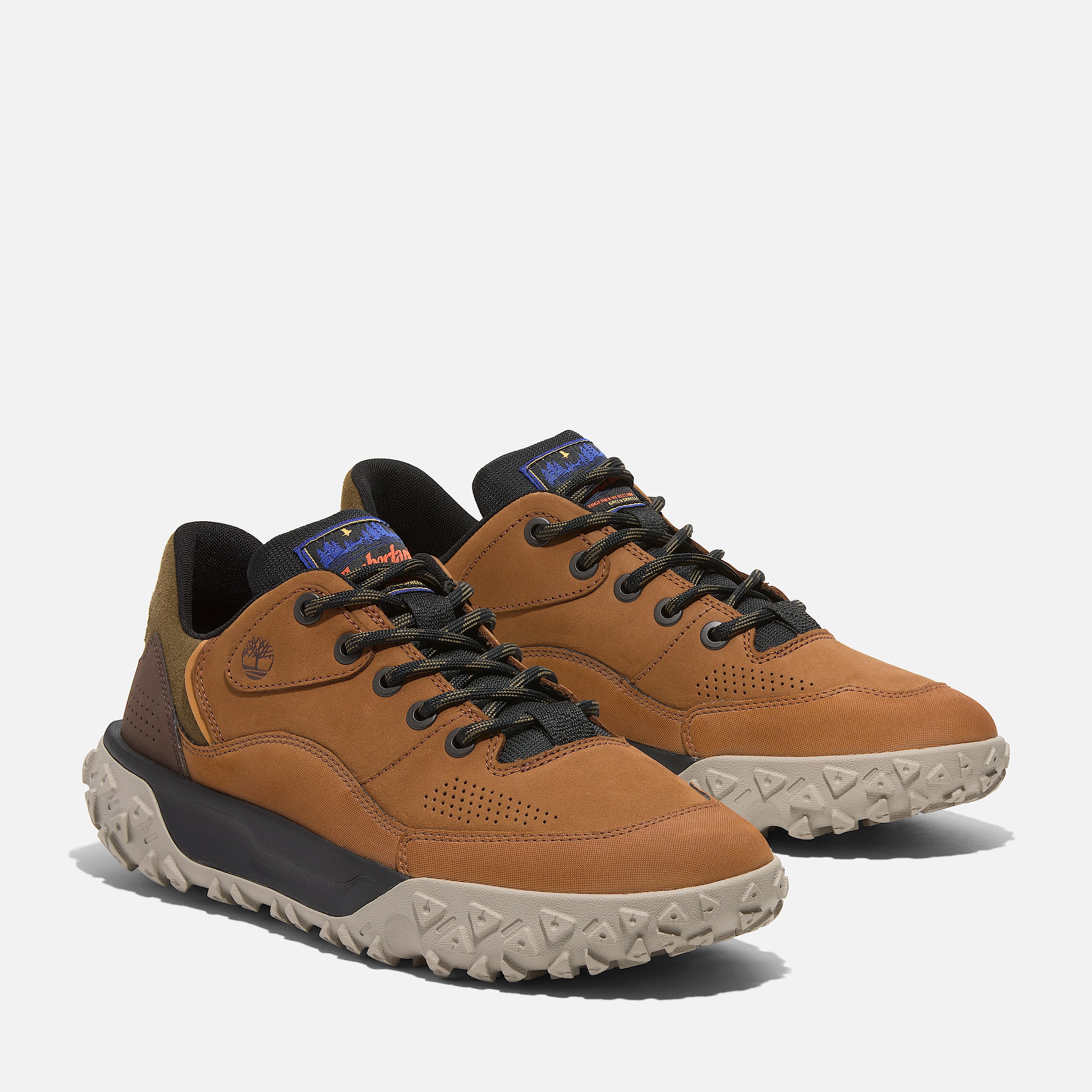 Mens GreenStride  Motion 6 Low LaceUp Hiking Shoe TBL Brown Nubuck ALT4