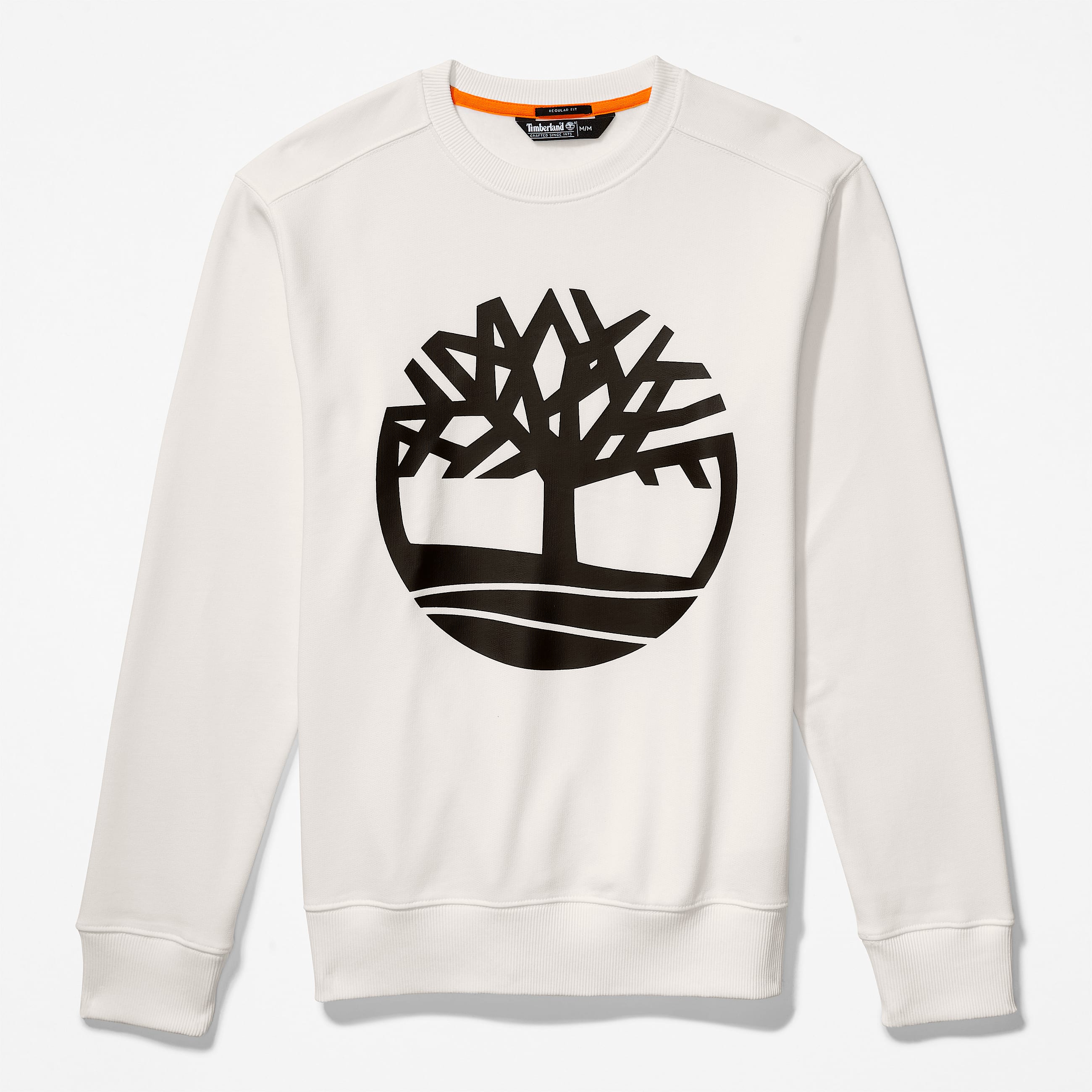 Mens Timberland TreeLogo Crewneck Sweatshirt TBL WhiteBlack ALT5