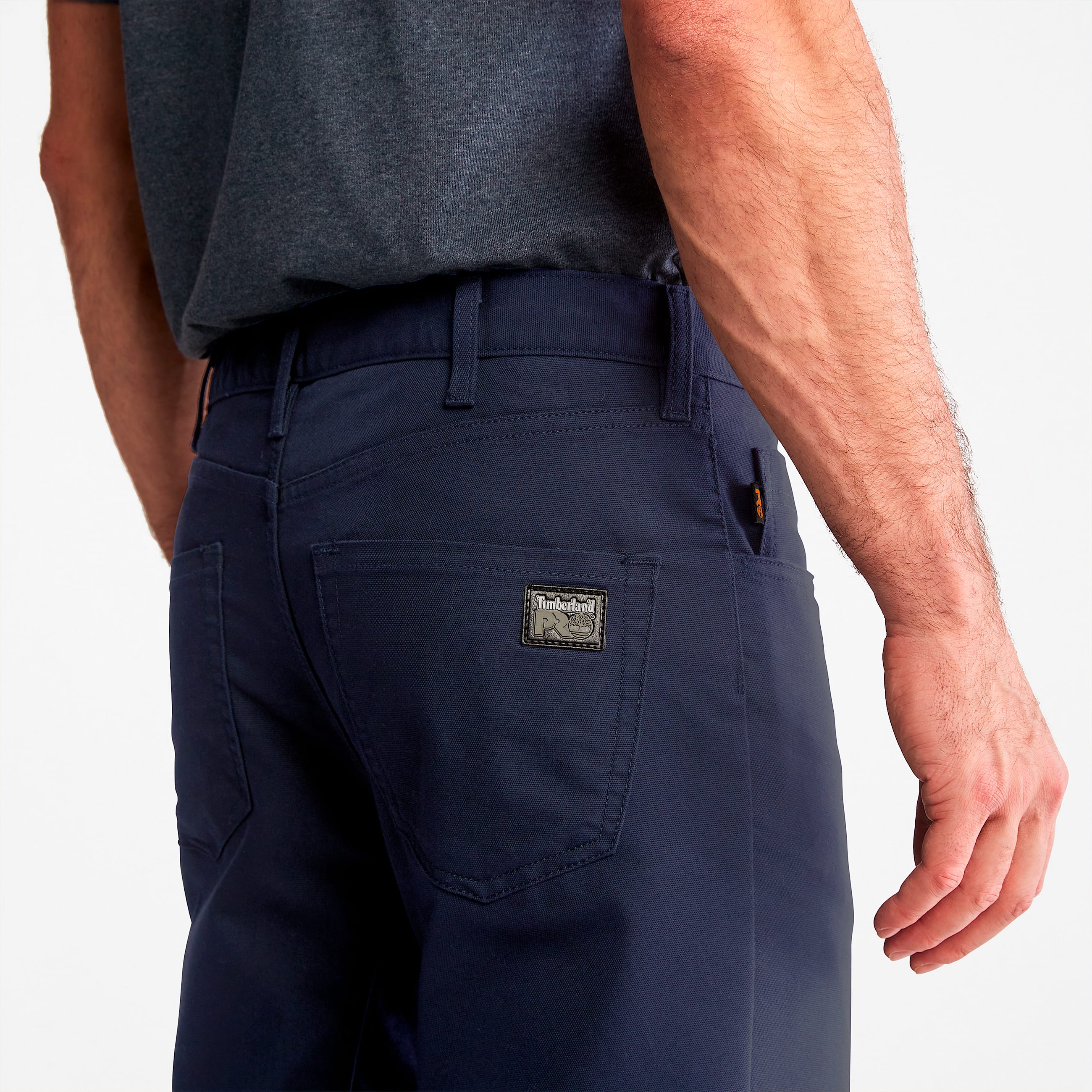 Mens Timberland PRO Ironhide Flex Canvas Work Pants TBL Navy ALT4