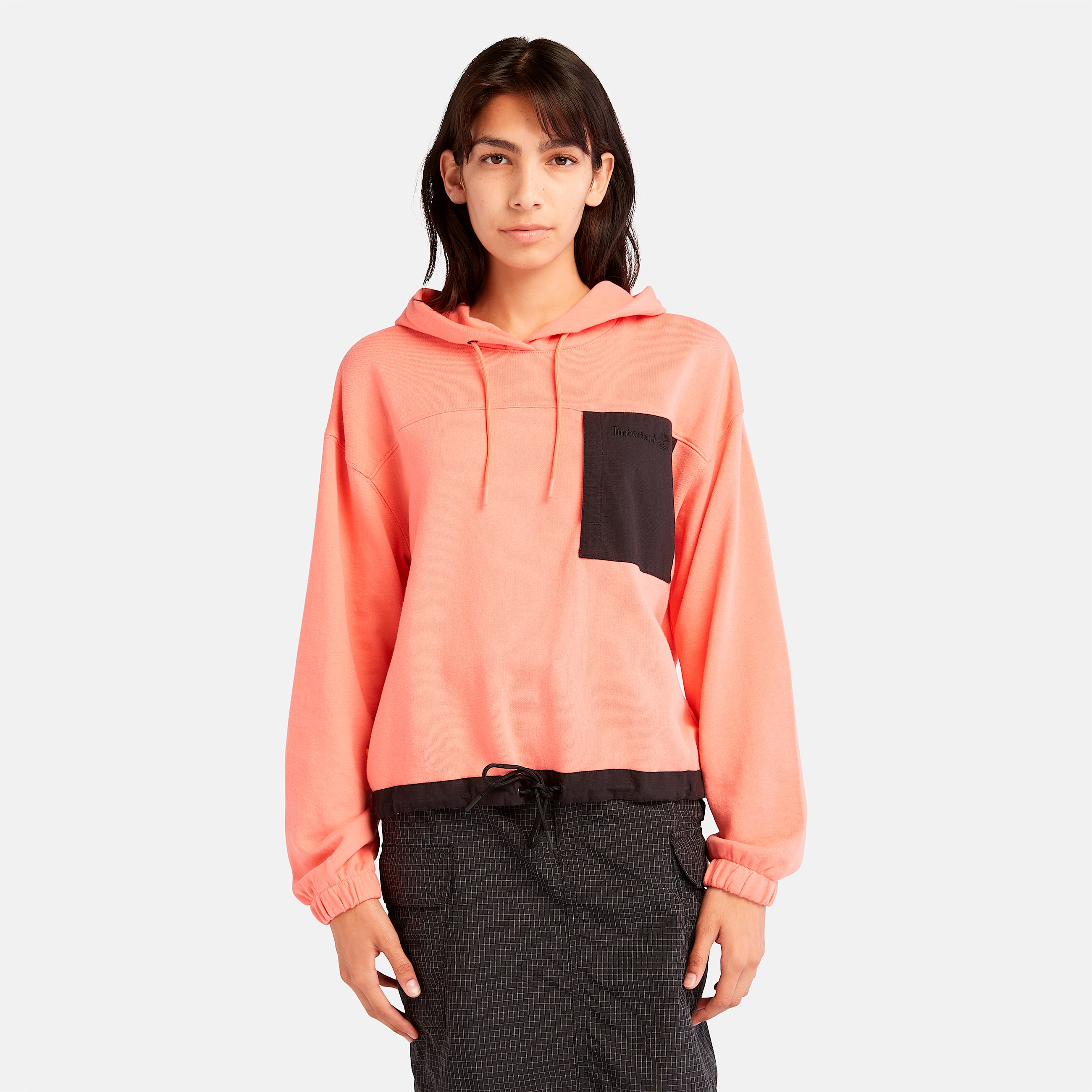 Hoodie MixedMedia para mujer TBL Rosa concha ALT8