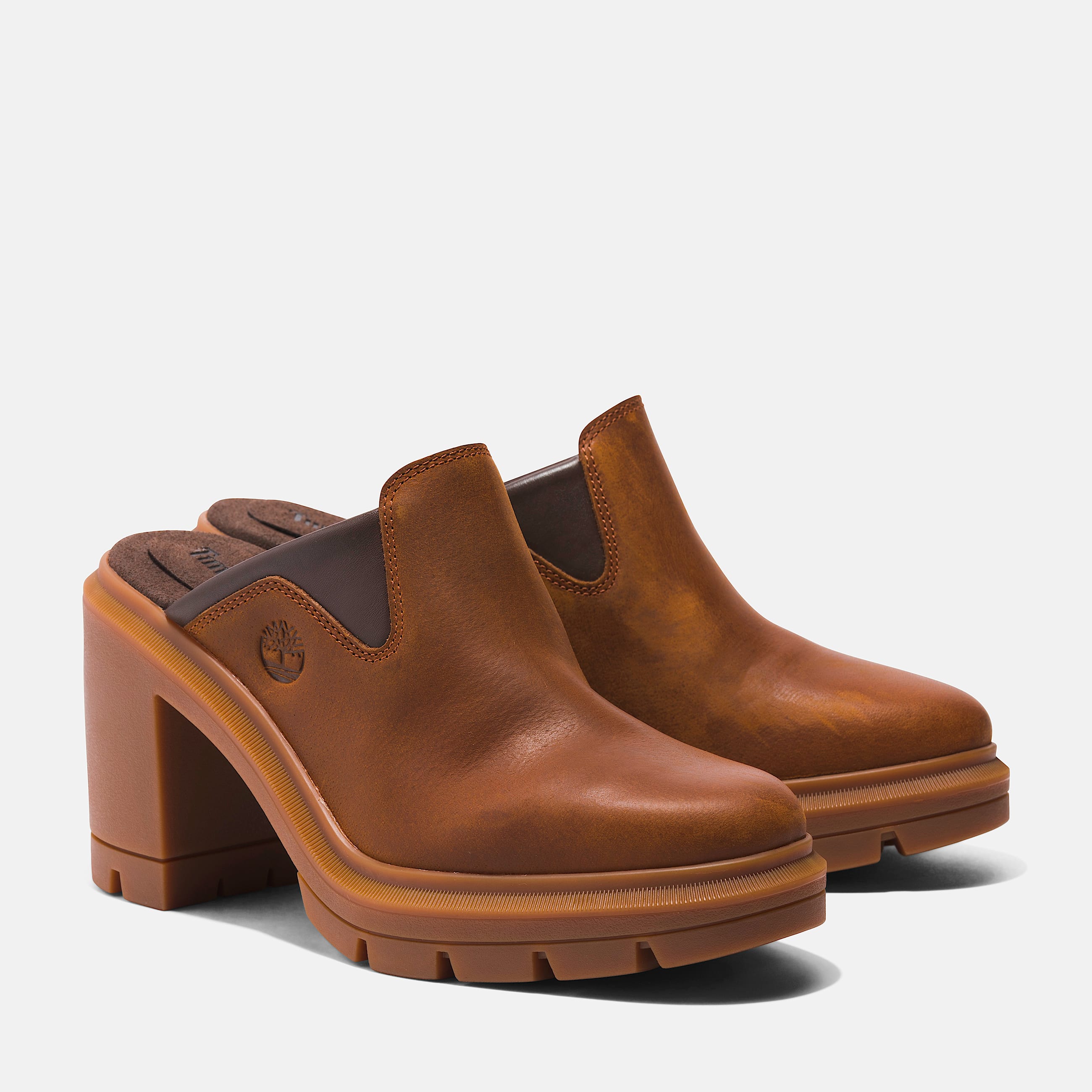 Womens Allington Heights Clog Shoe TBL Rust FullGrain ALT4