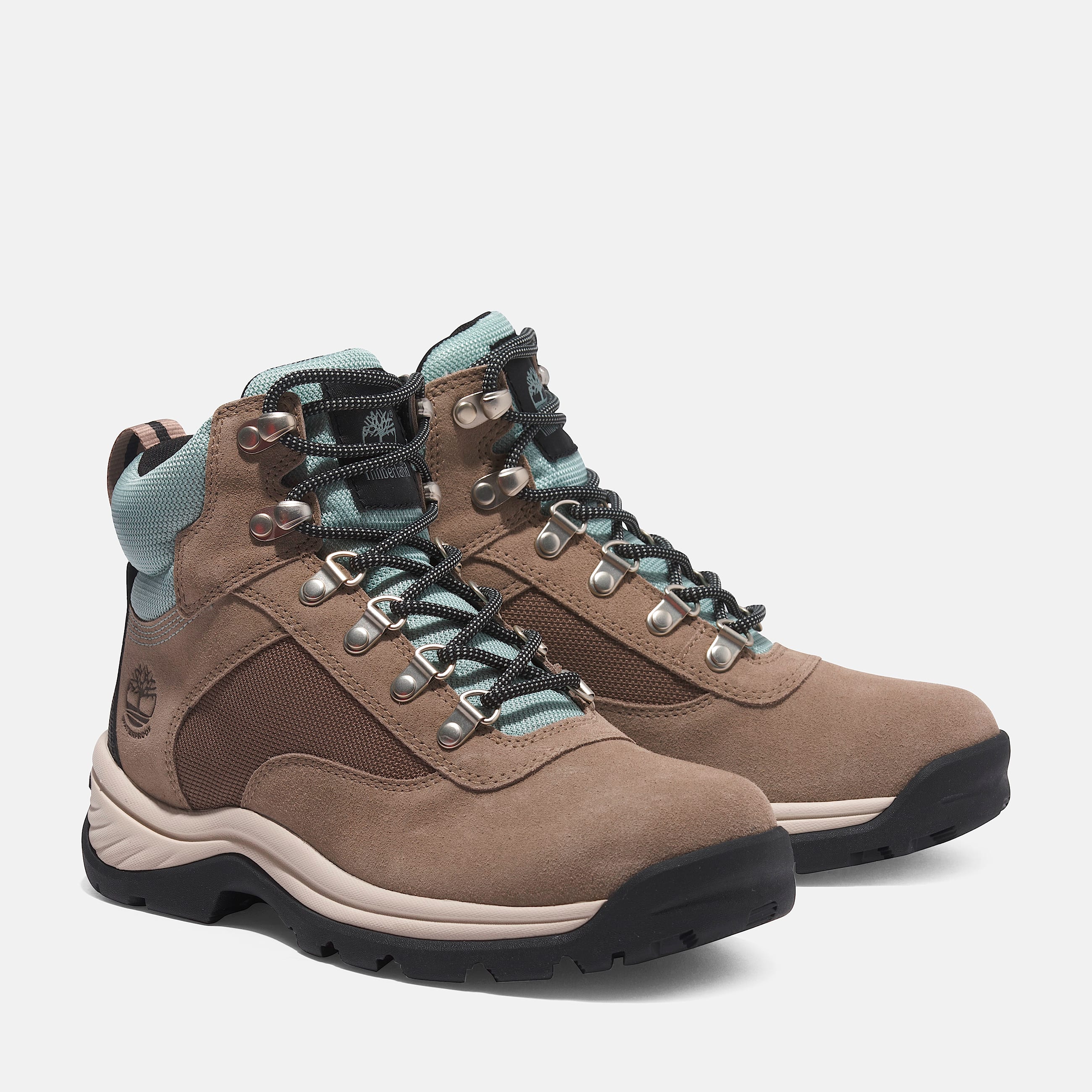 Womens White Ledge Waterproof Hiking Boot TBL Taupe Suede ALT4