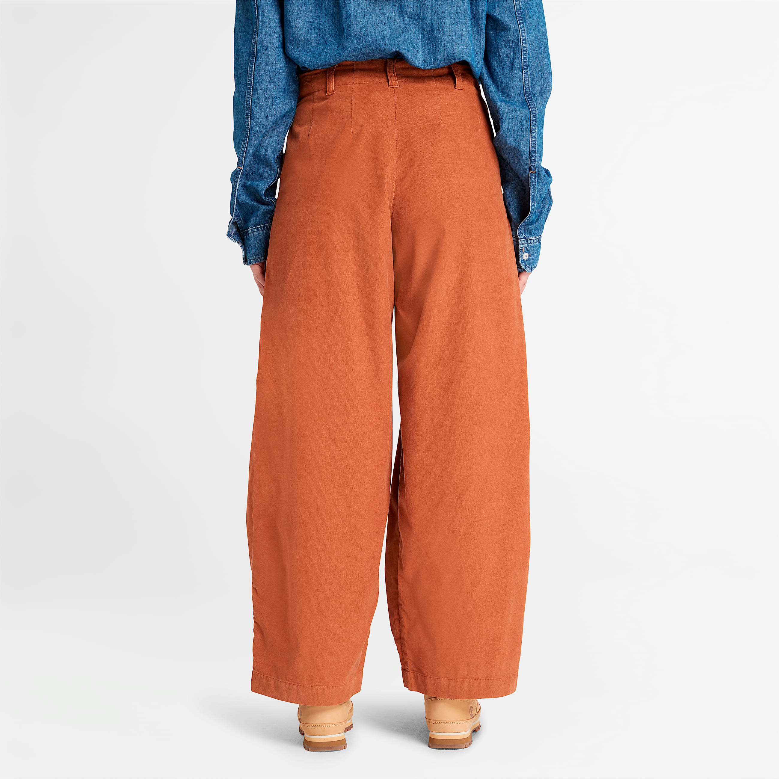 Pantaln ancho para mujer de pana Needle TBL Caf ALT9