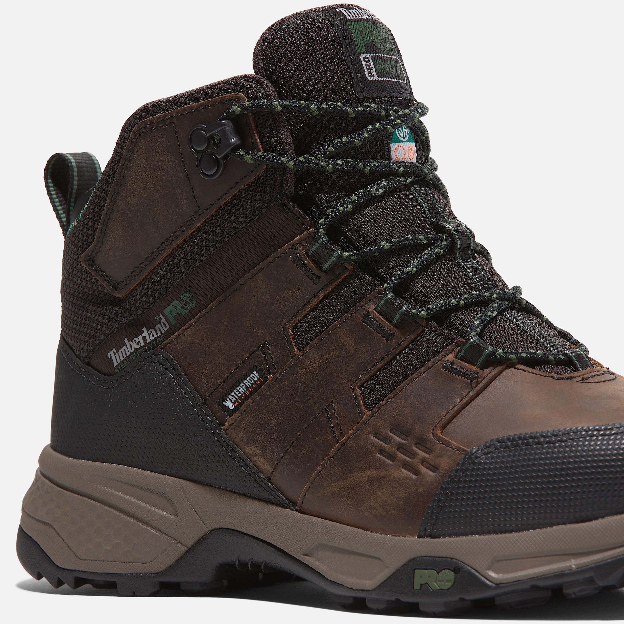 Mens Timberland PRO Switchback LT SteelToe Work Hiker TBL Brown ALT7