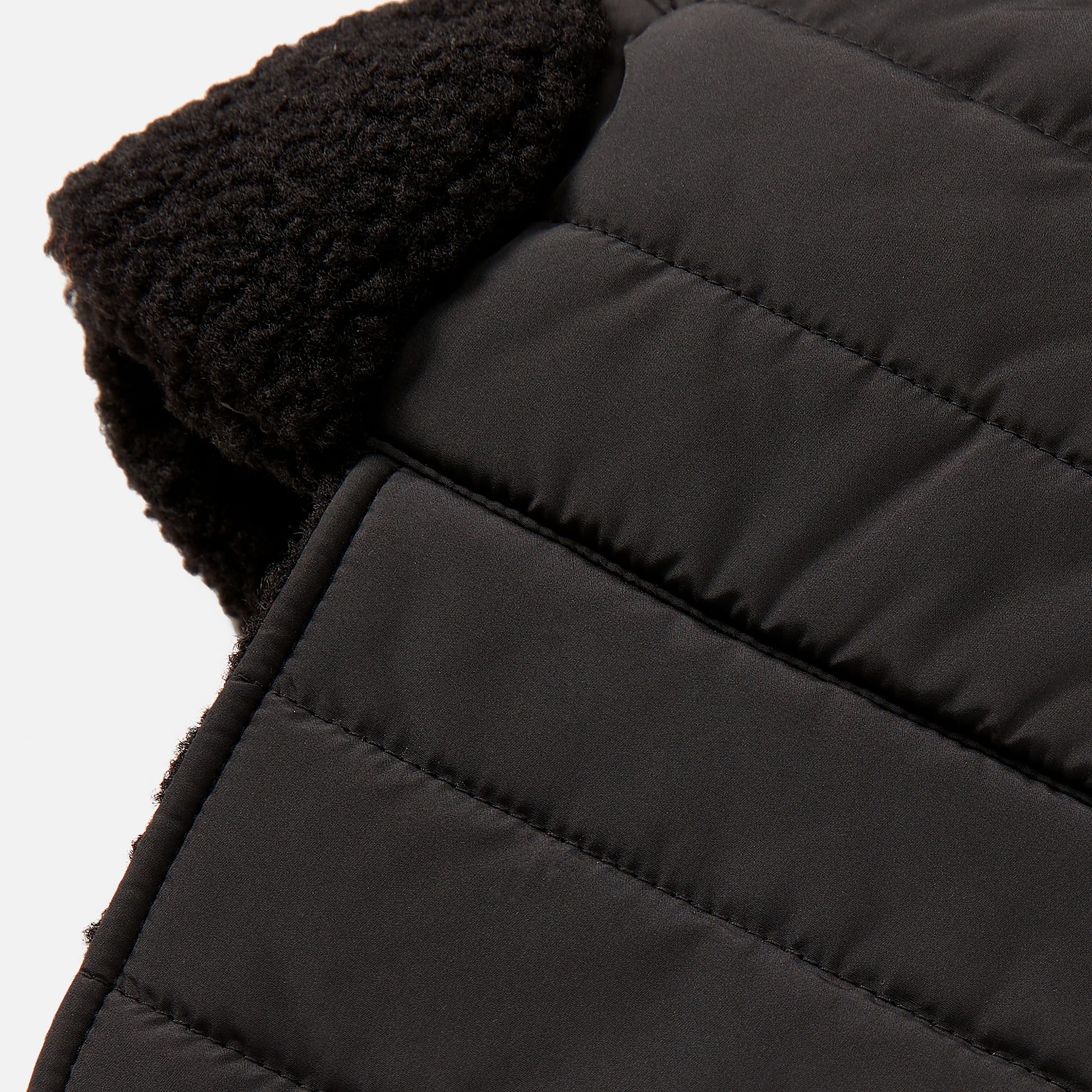 Trapper Hat With Faux Shearling Lining TBL Black ALT1