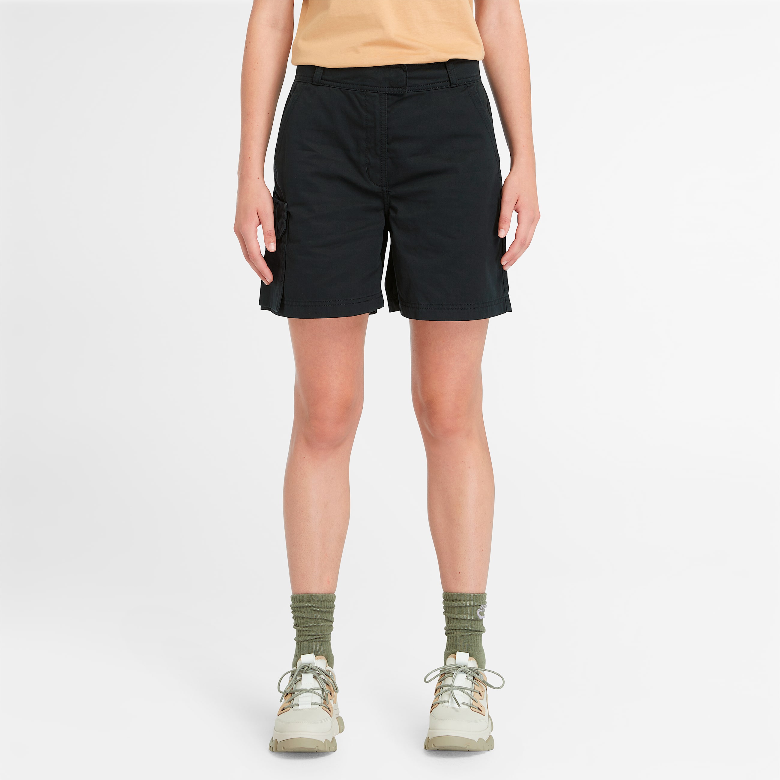 Short Cargo para mujer Brookline Utility TBL Negro HERO