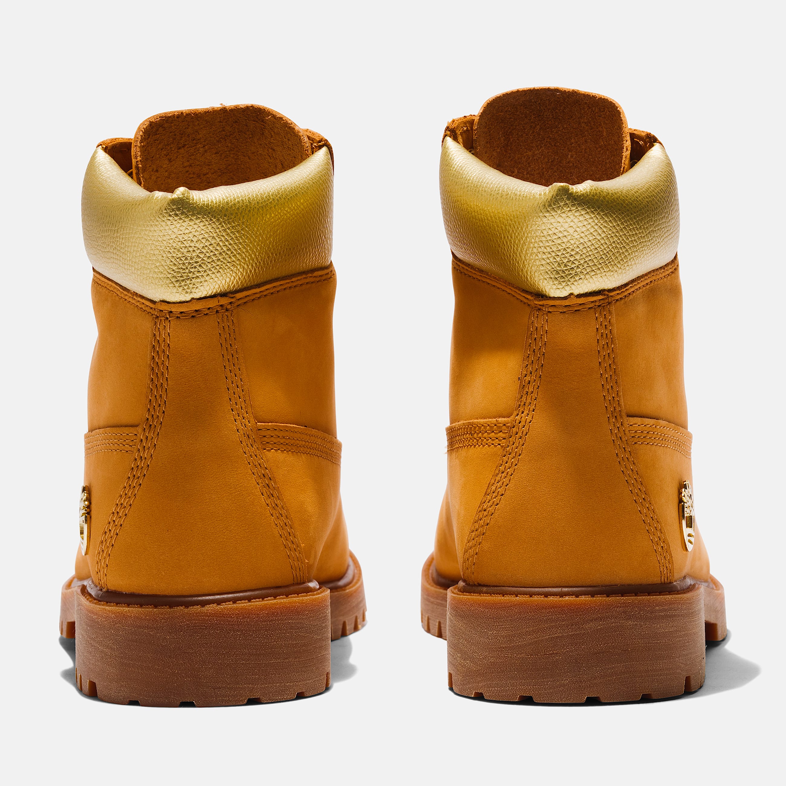 Junior Timberland Premium 6Inch Waterproof Boot TBL Wheat NubuckGold ALT5